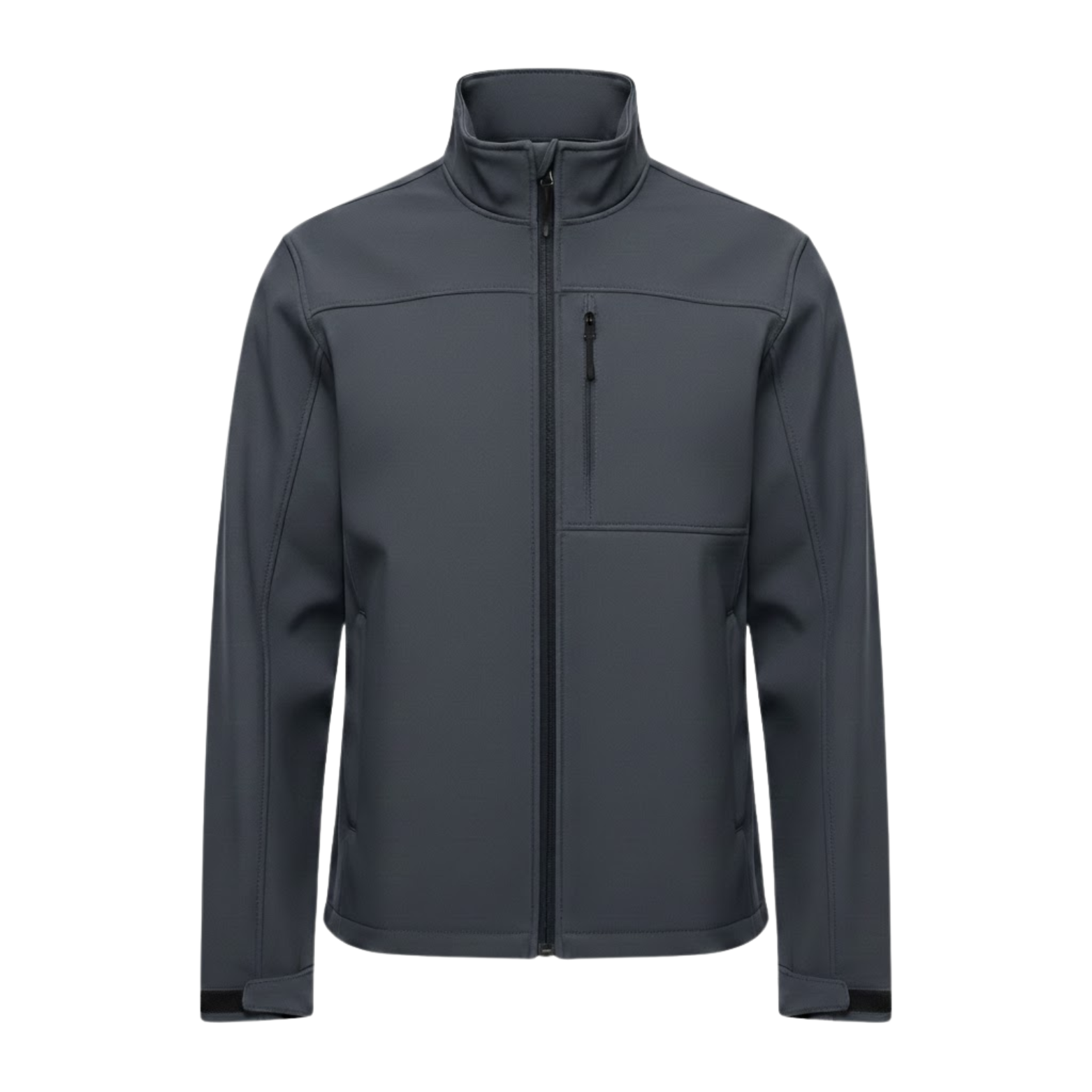 Nepropustná pracovní bunda pro muže s vysokým límcem a zipem