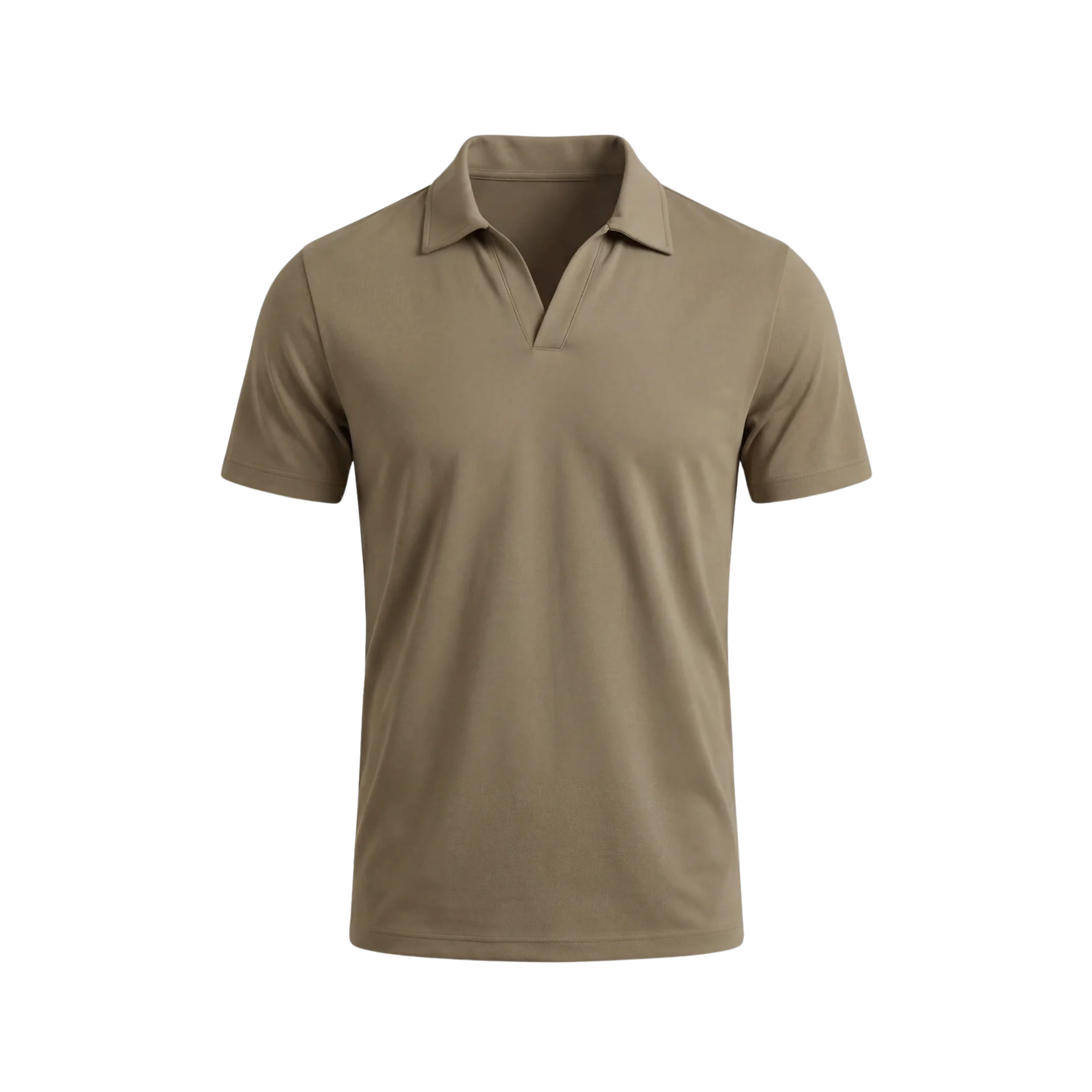 Men's polo — technical fabric — slim fit — casual wear