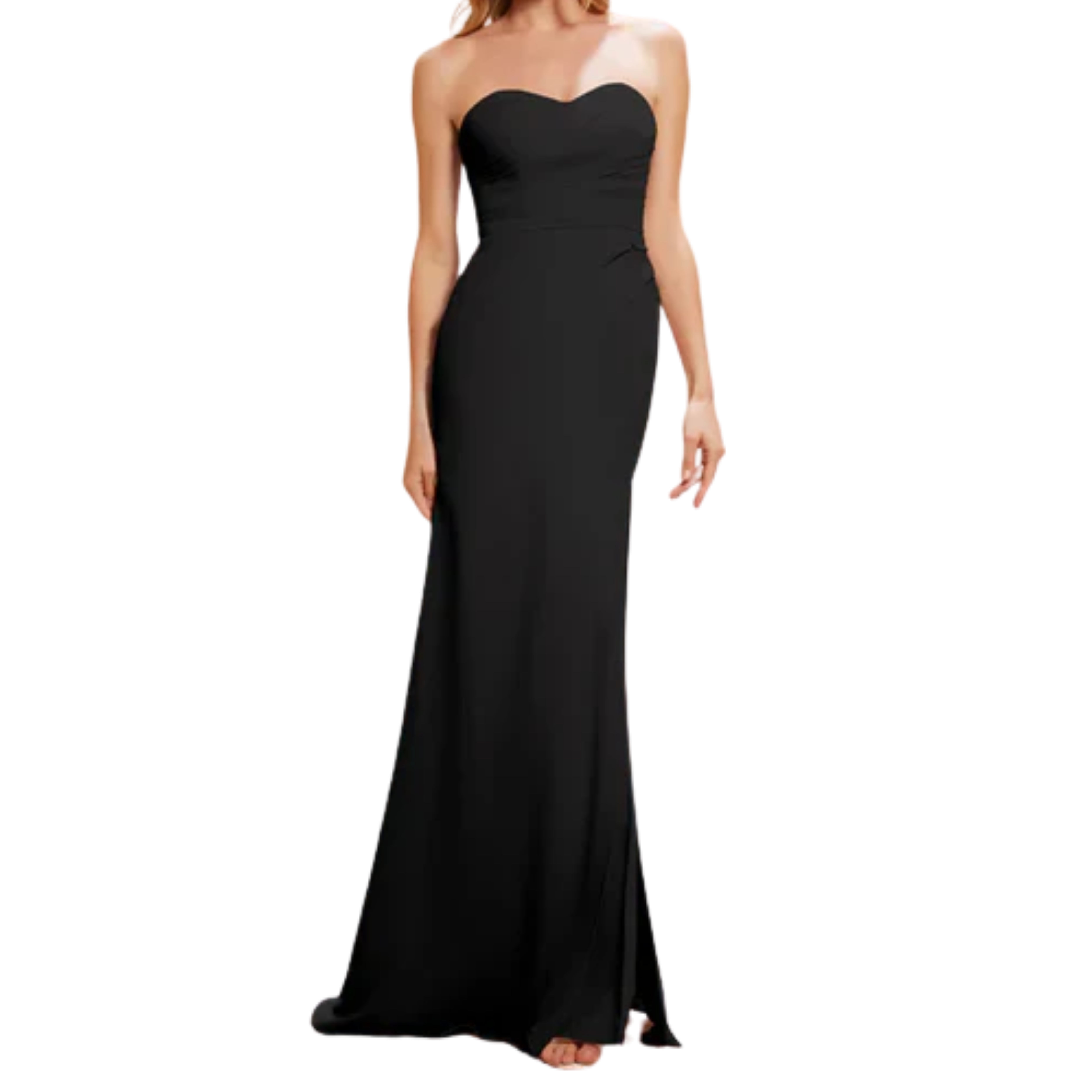 Women's Chiffon Ceremony Dress with Sheath Cut and Side Slit