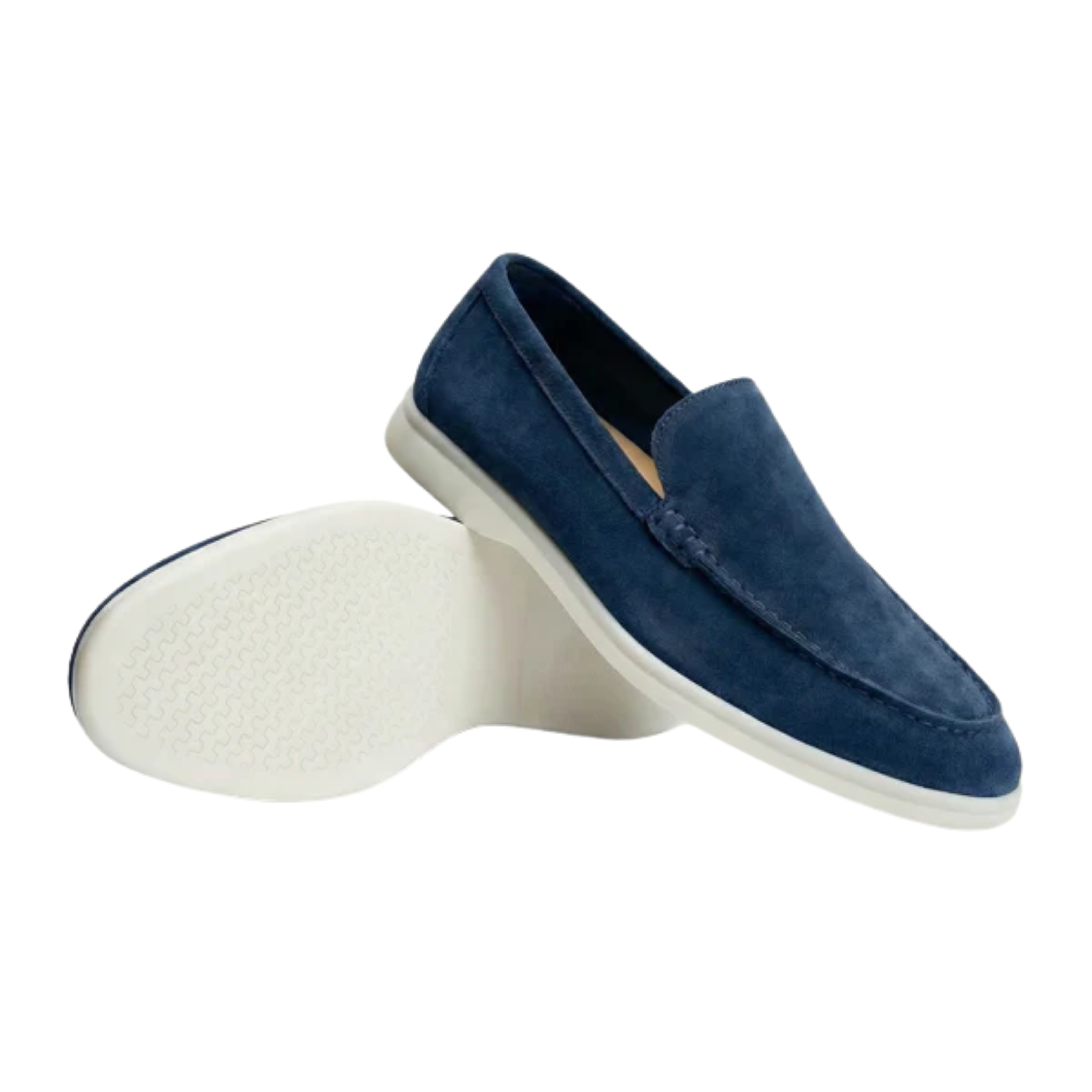 Men's suede moccasins — lightweight and flexible sole — office and everyday use