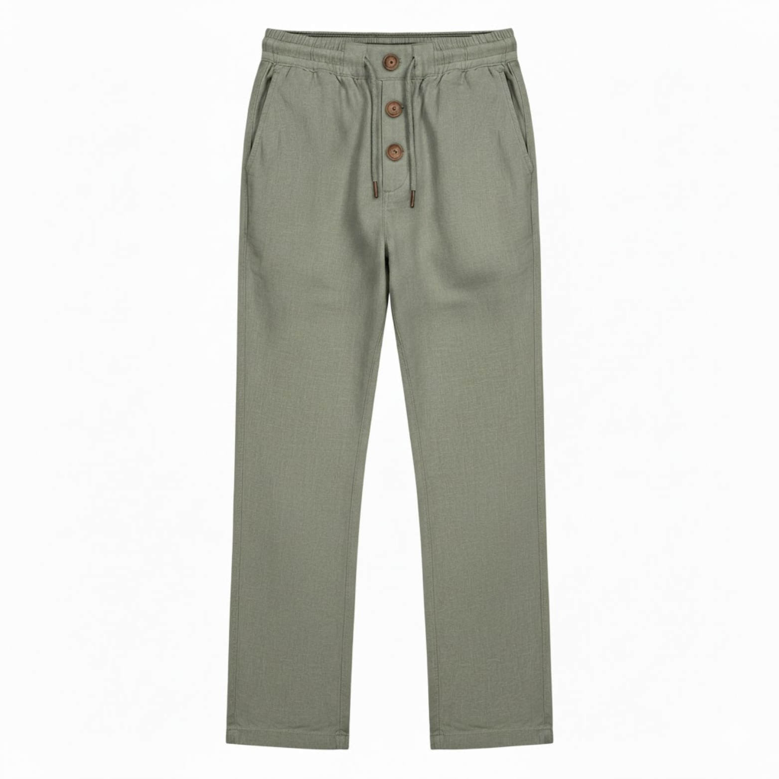 Pantaloni da ginnastica in cotone per uomo taglio dritto con cordoncino di chiusura