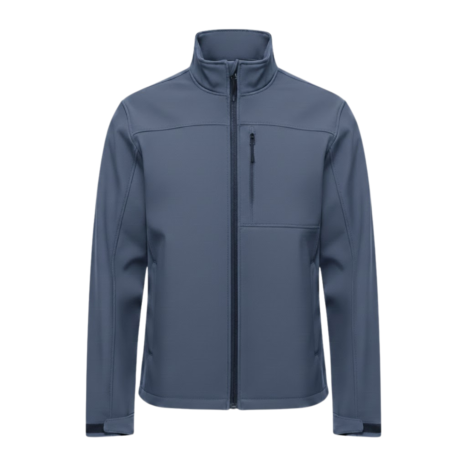 Nepropustná pracovní bunda pro muže s vysokým límcem a zipem