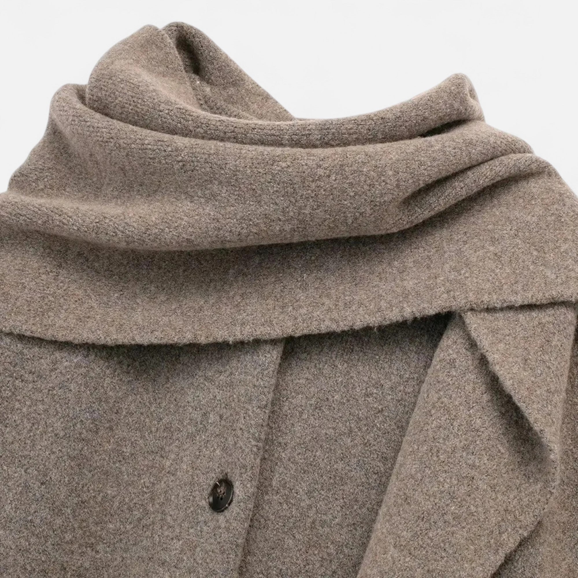 Ancienne Monde | Cardigan Femme Col Écharpe Élégant