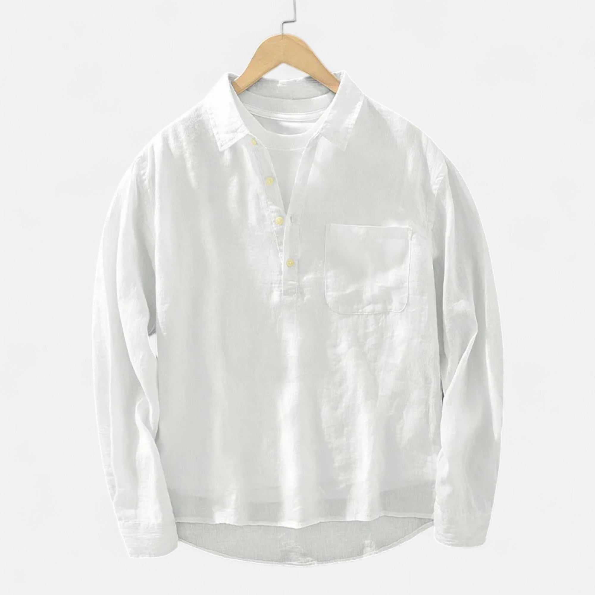 Ancienne Monde | Chemise Homme Lin Col Carré