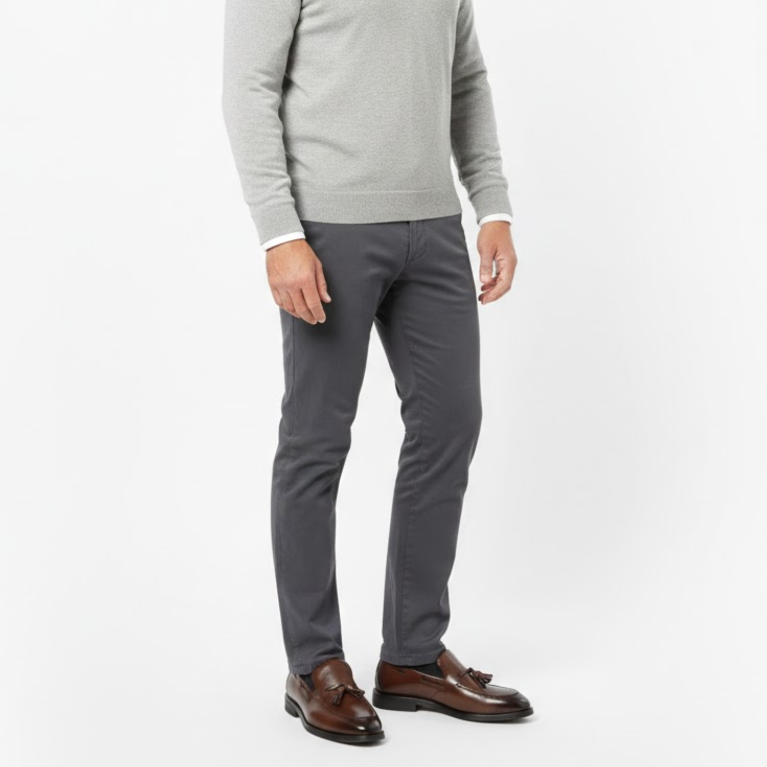 Mocassins com franjas em couro para homem sapatos elegantes de estilo britânico