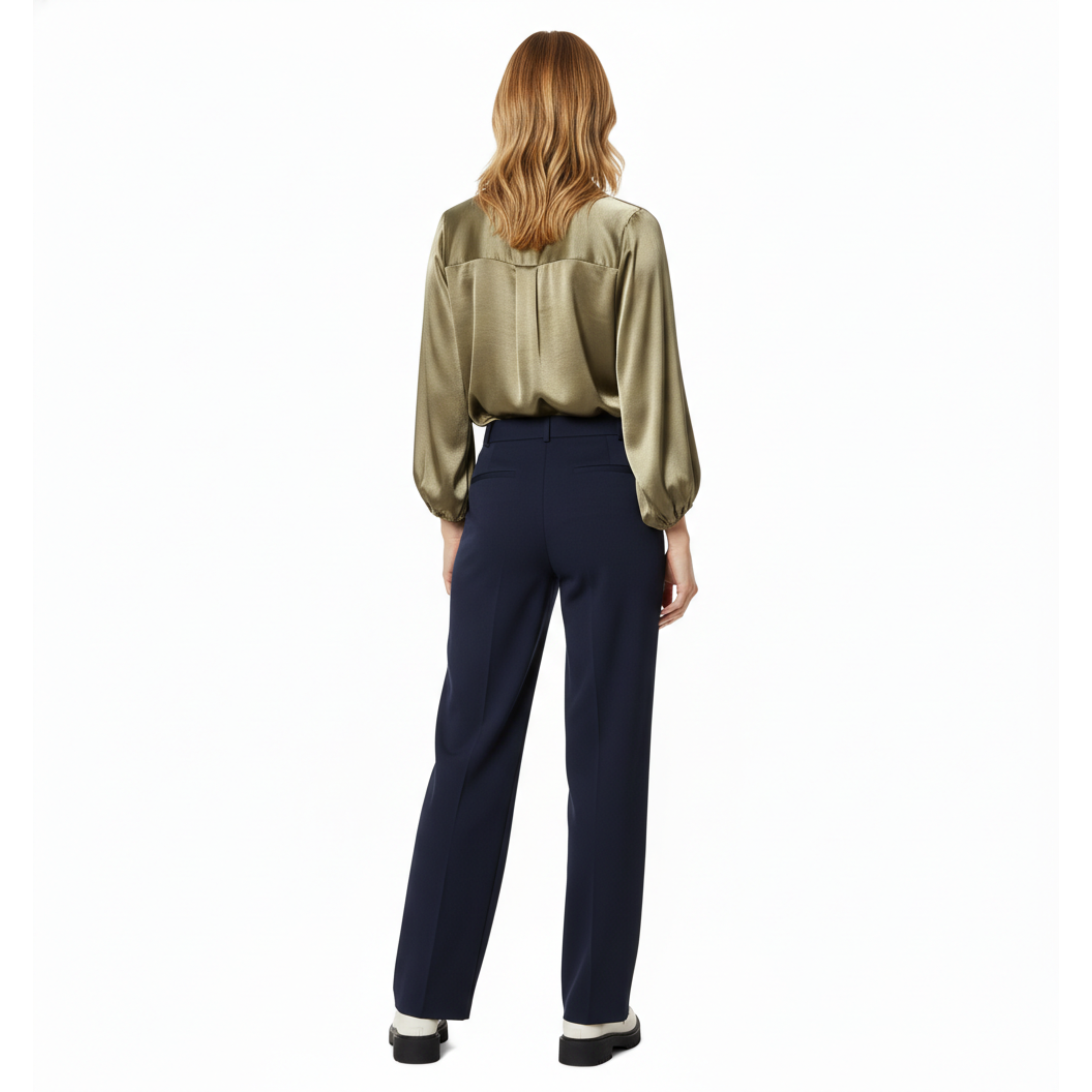 Blouson Bomber Oversize en Polyester à Col Rabattu et Fermeture Éclair pour Femme