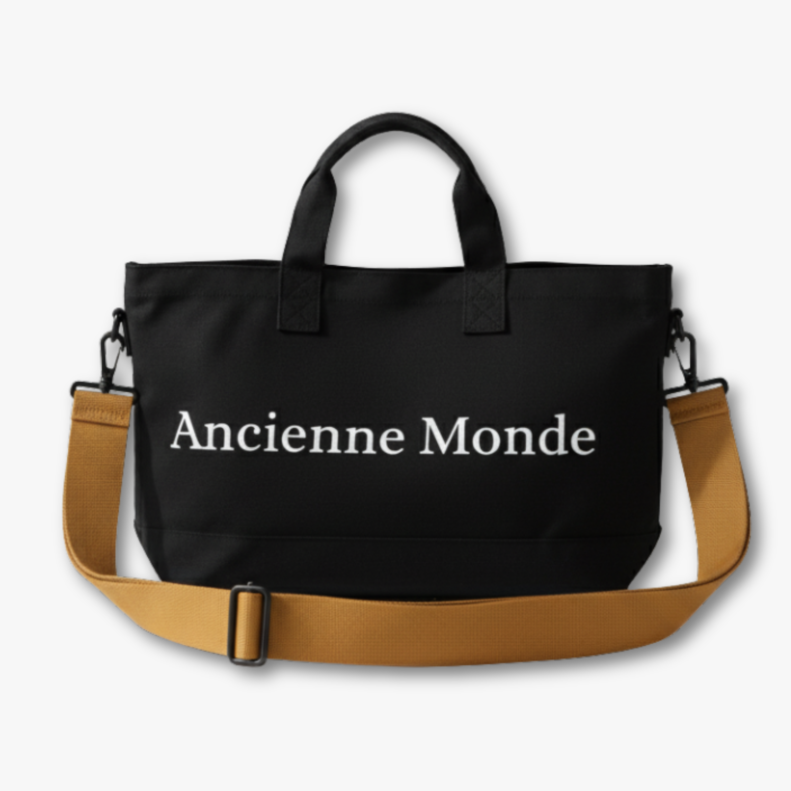 Old World | Elegant Black Tote Bag with Adjustable Shoulder Strap – Timeless Style & Daily Use