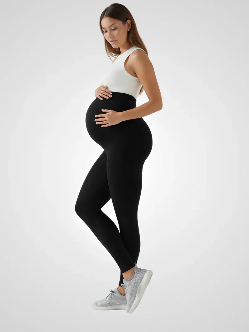 Legginsy do jogi dla kobiet w ciąży z wysokim stanem