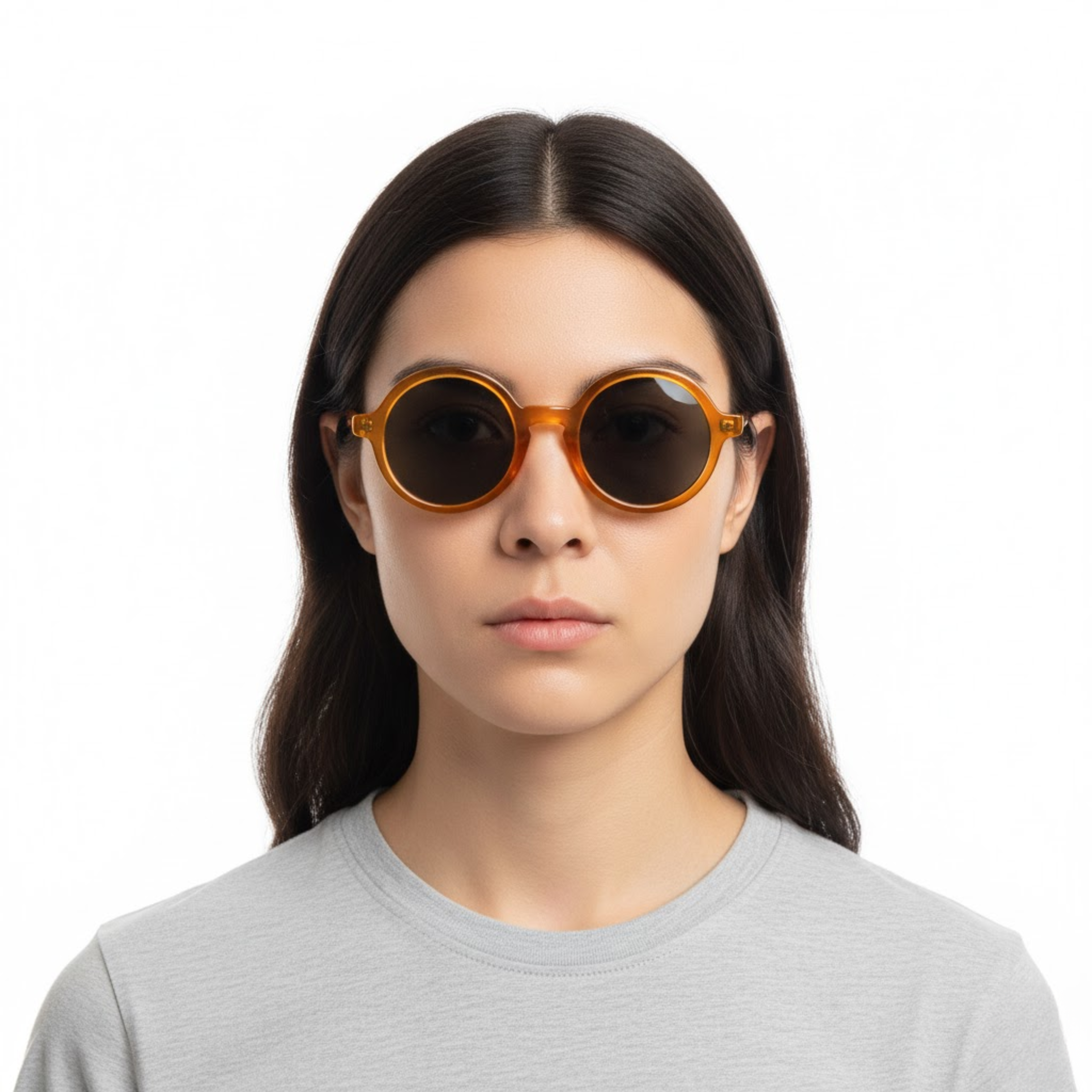 Lunettes de soleil rondes rétro avec verres polarisés TAC et protection UV400
