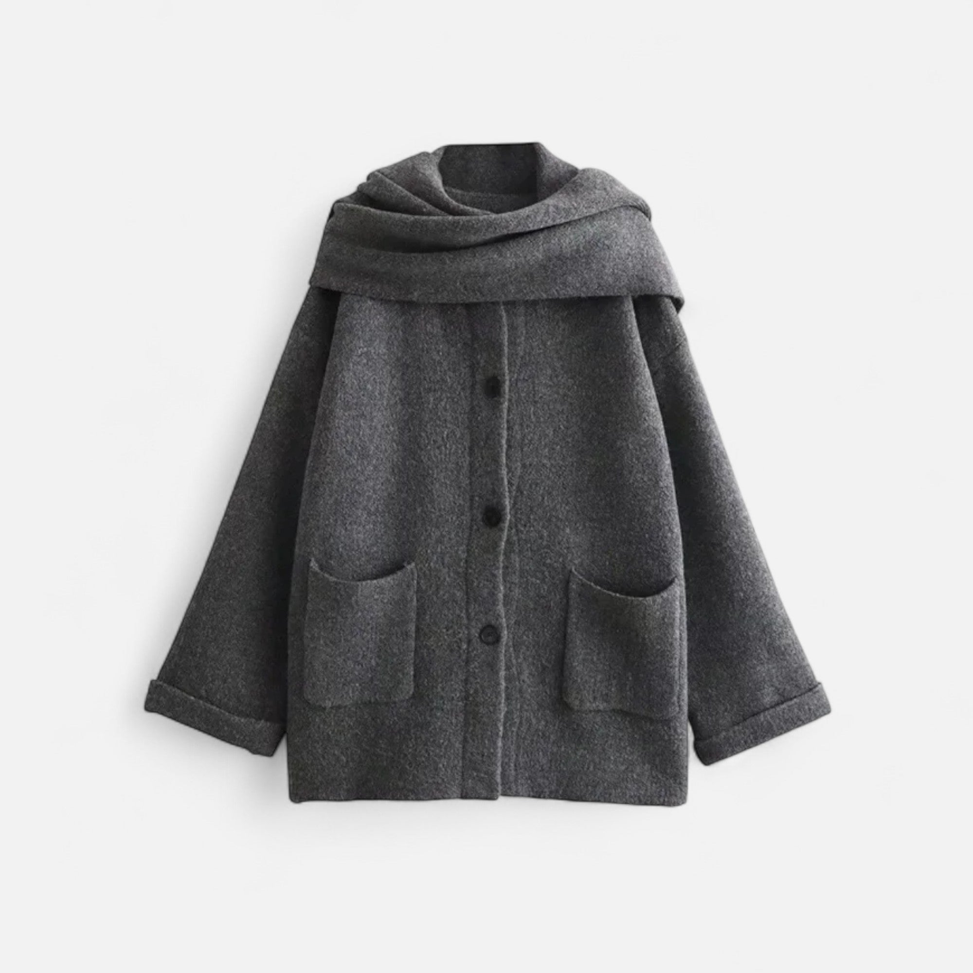 Ancienne Monde | Cardigan Femme Col Écharpe Élégant