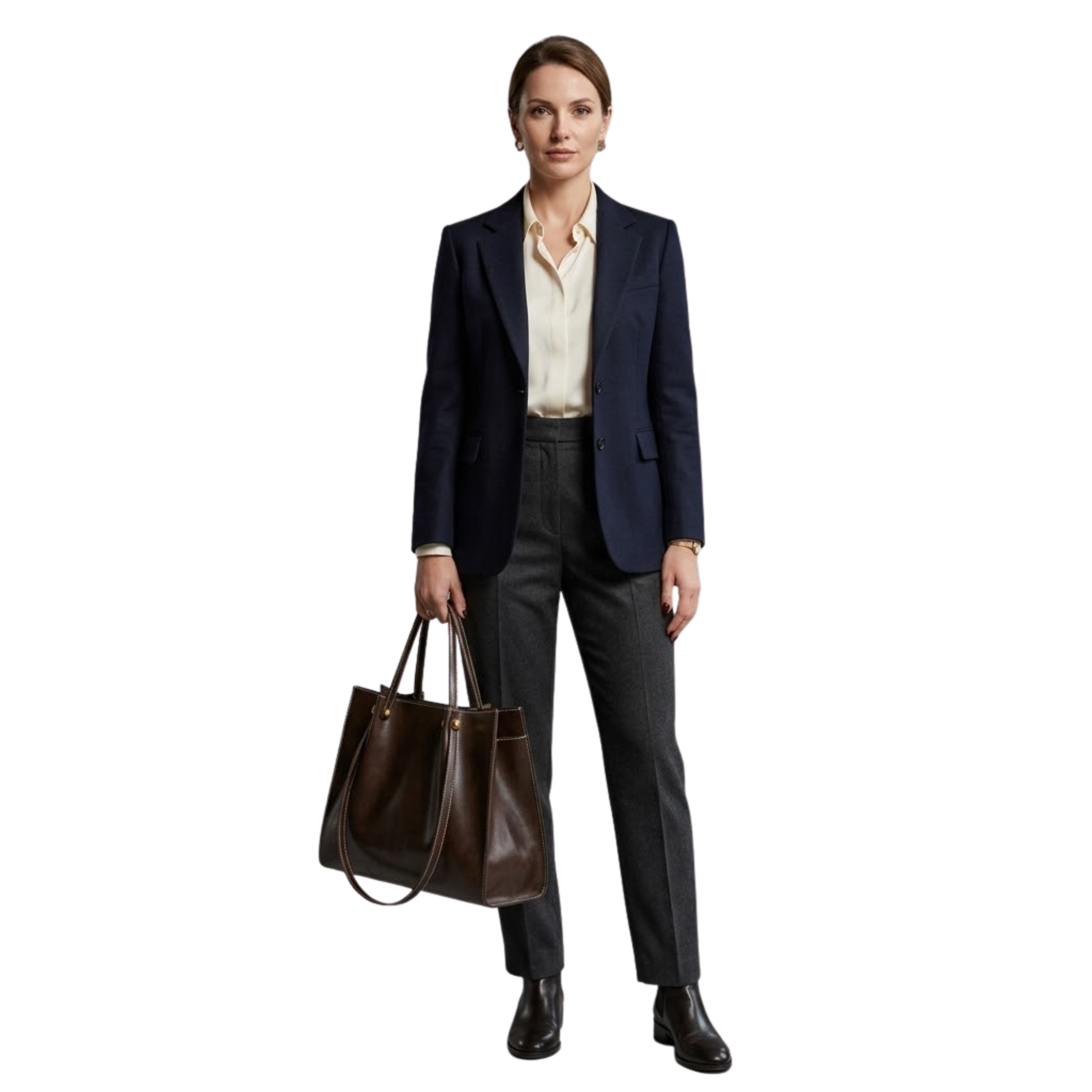 Női növényi alapú bőr válltáska cipzárral és vállpánttal