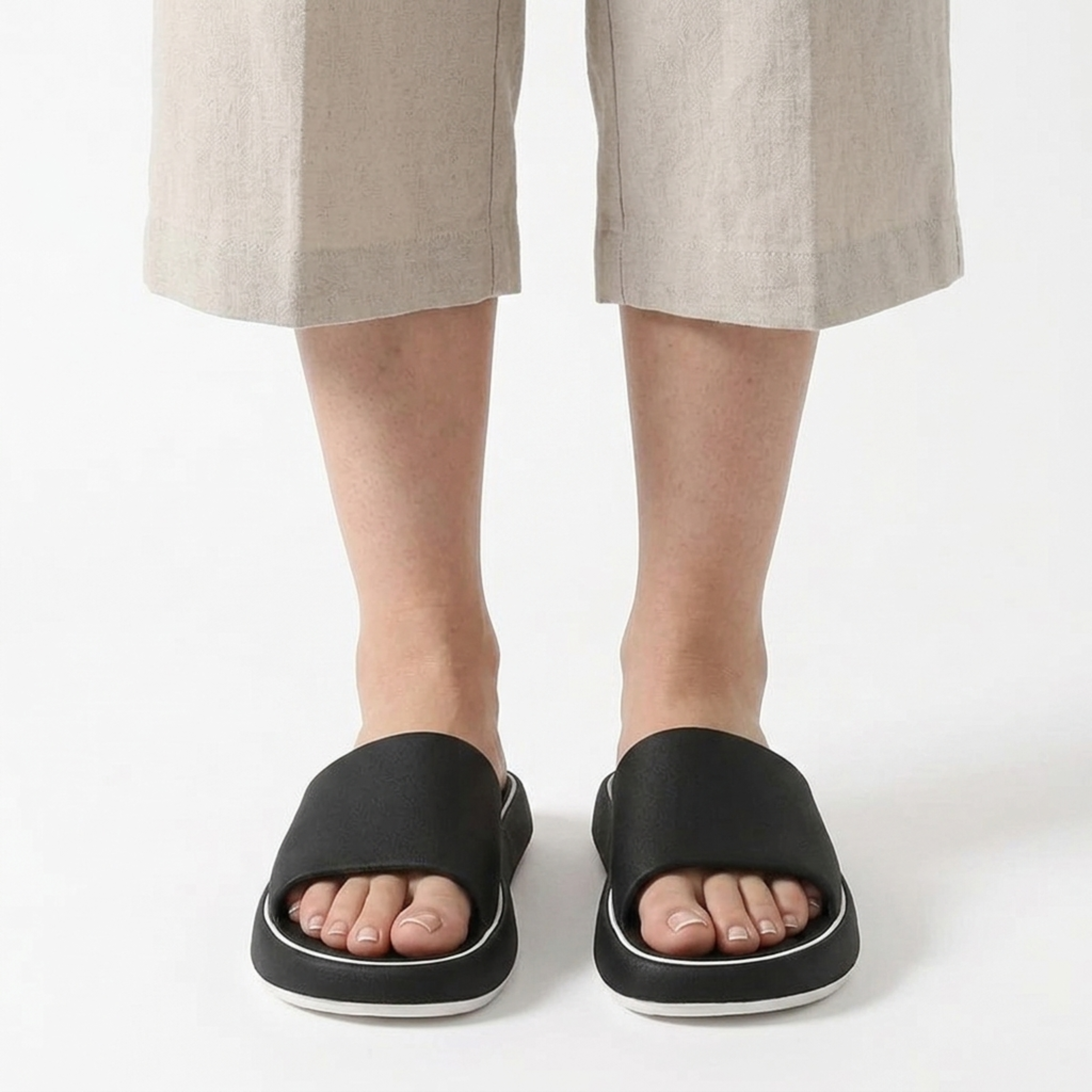 Badeclogs – dicke, gepolsterte Sohle – Sommer und Zuhause