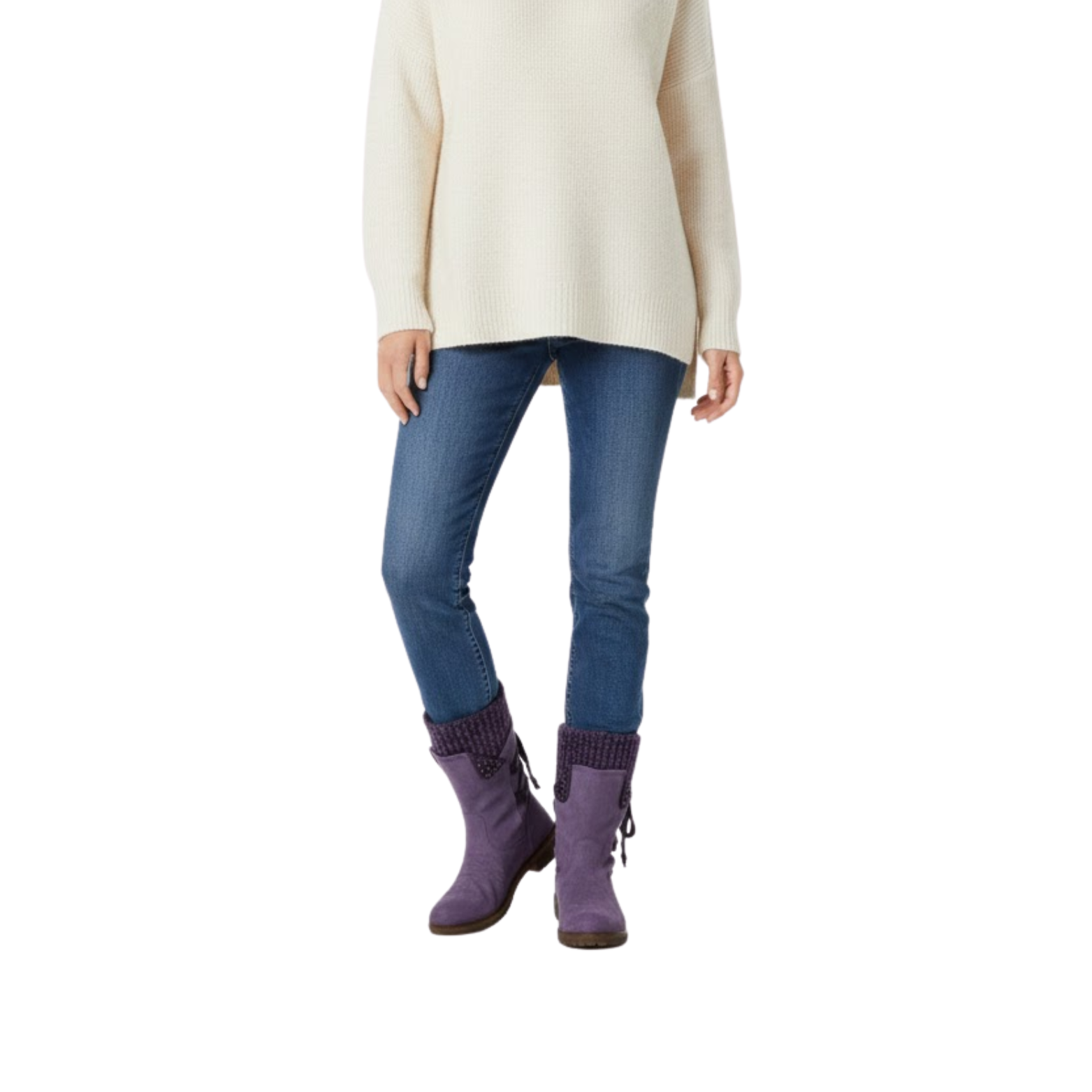 Women's Mid-Calf Winter Boots in Suede – Warm and Trendy Snow Boots