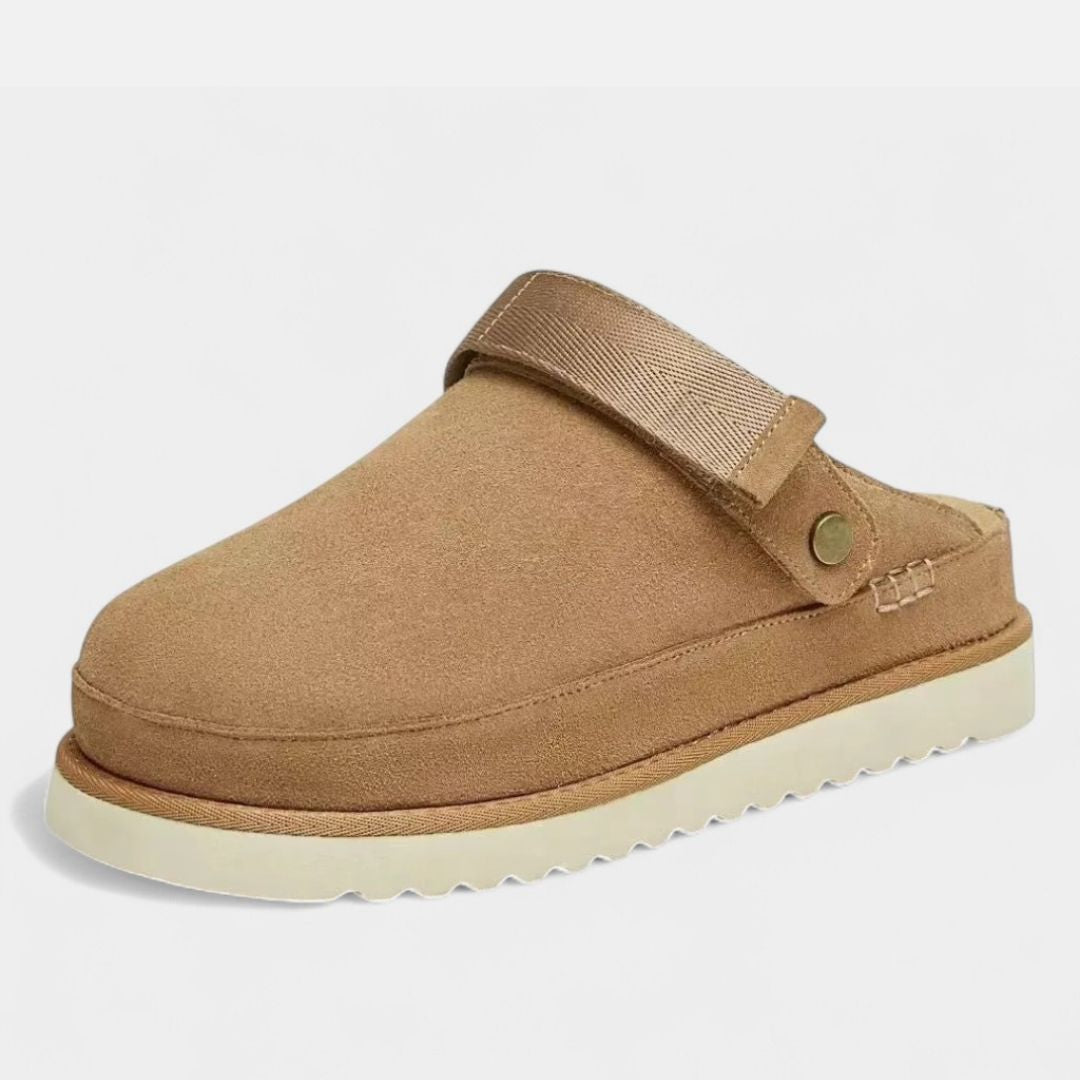 Ancienne Monde | Pantoufles en cuir homme - Confort haut de gamme velours
