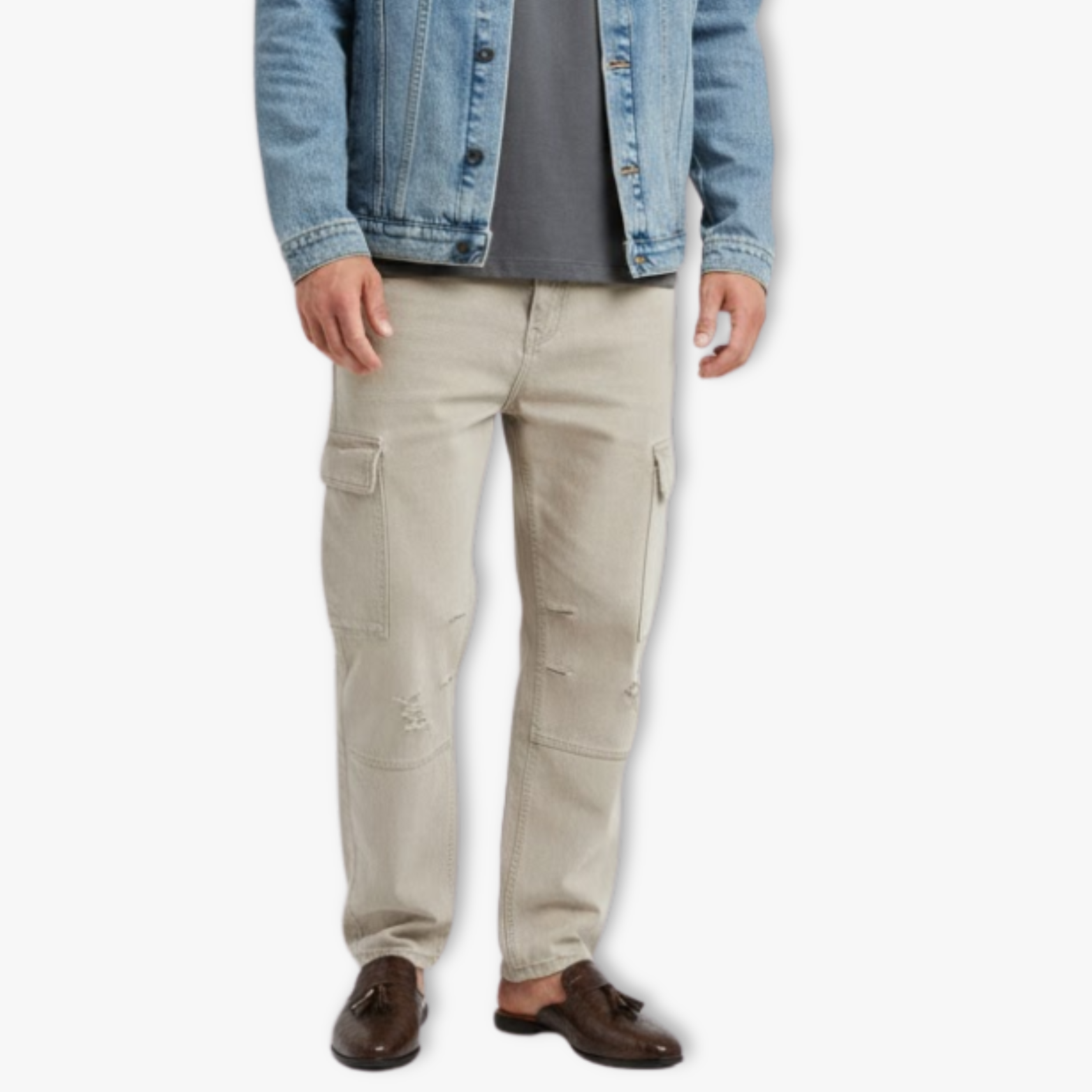 Mules de cidade homem couro texturado silhueta sem atilhos prestígio