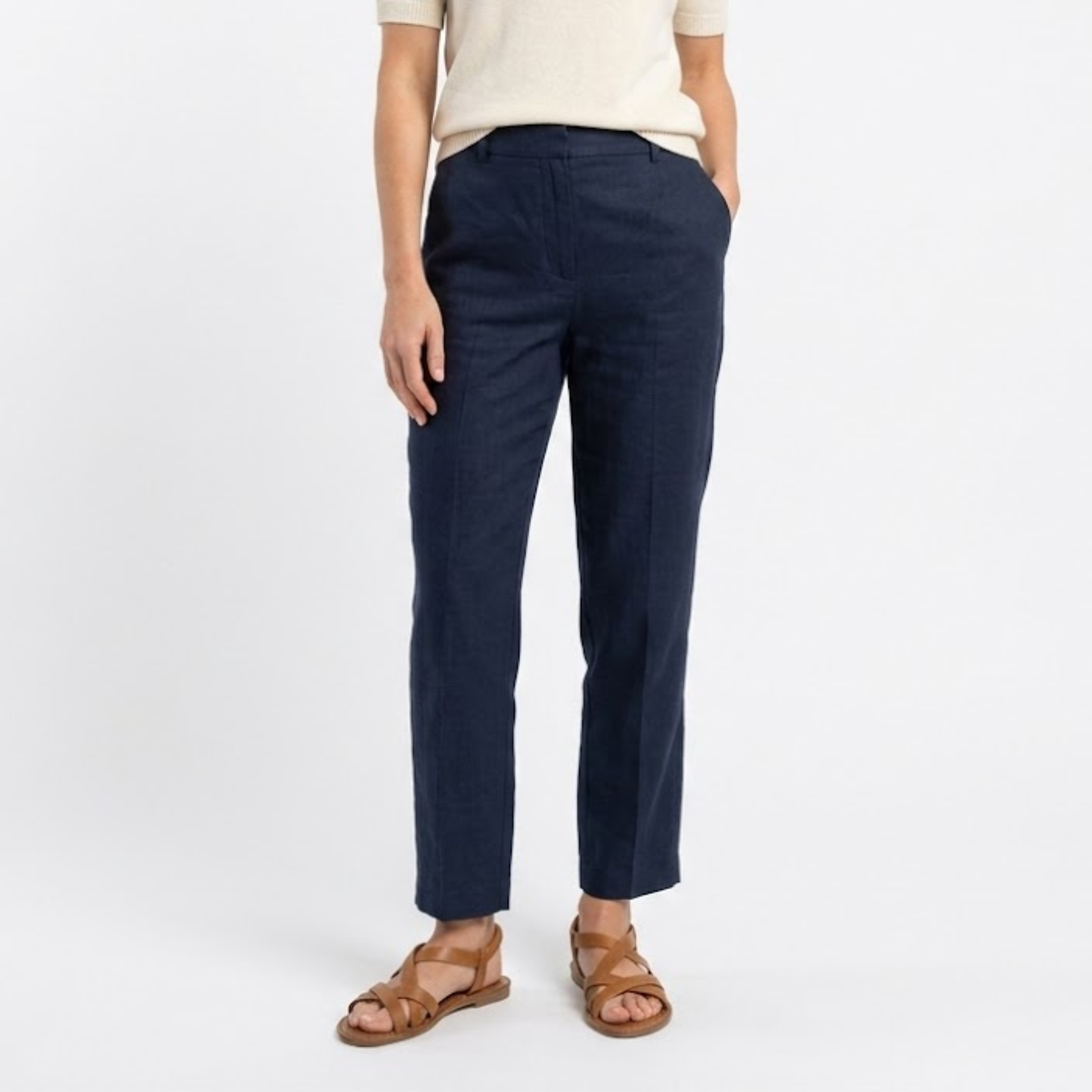 Sandales Plates à Brides Entrecroisées et Boucle de Cheville pour Femme