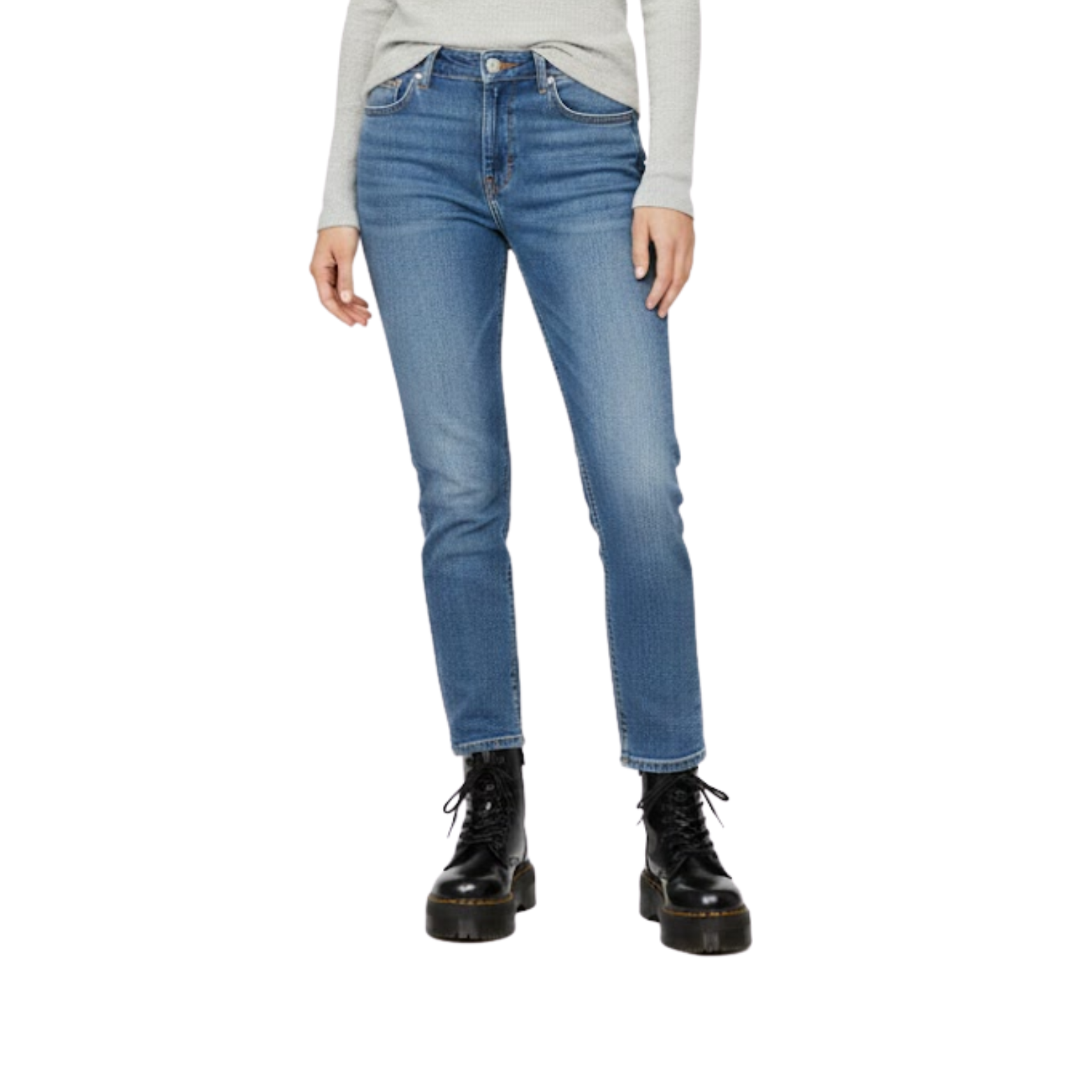 Women's Fashion Leather Chelsea Punk Goth High Platform Boots