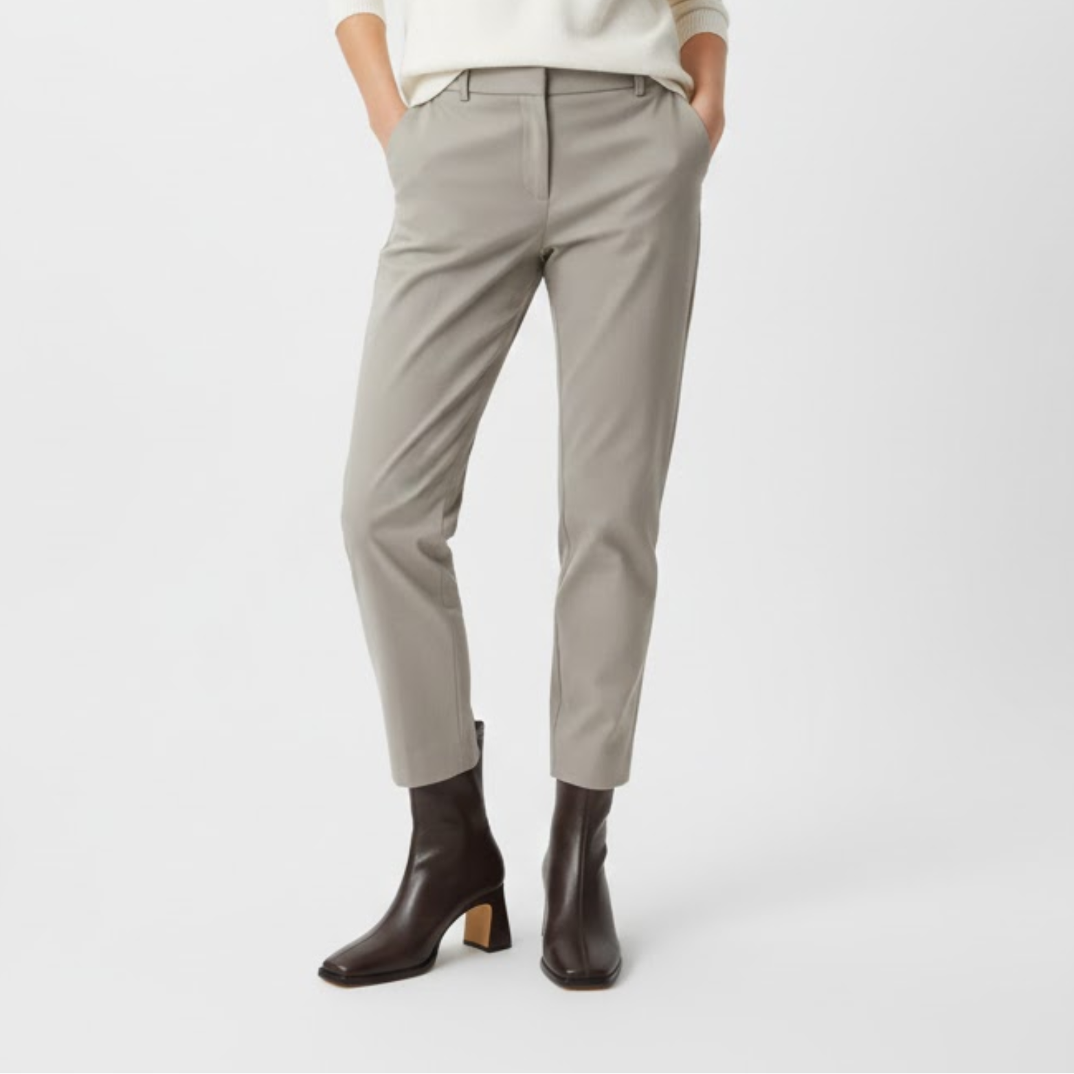 Botins Femininos Vintage Quentes com Biqueira Quadrada