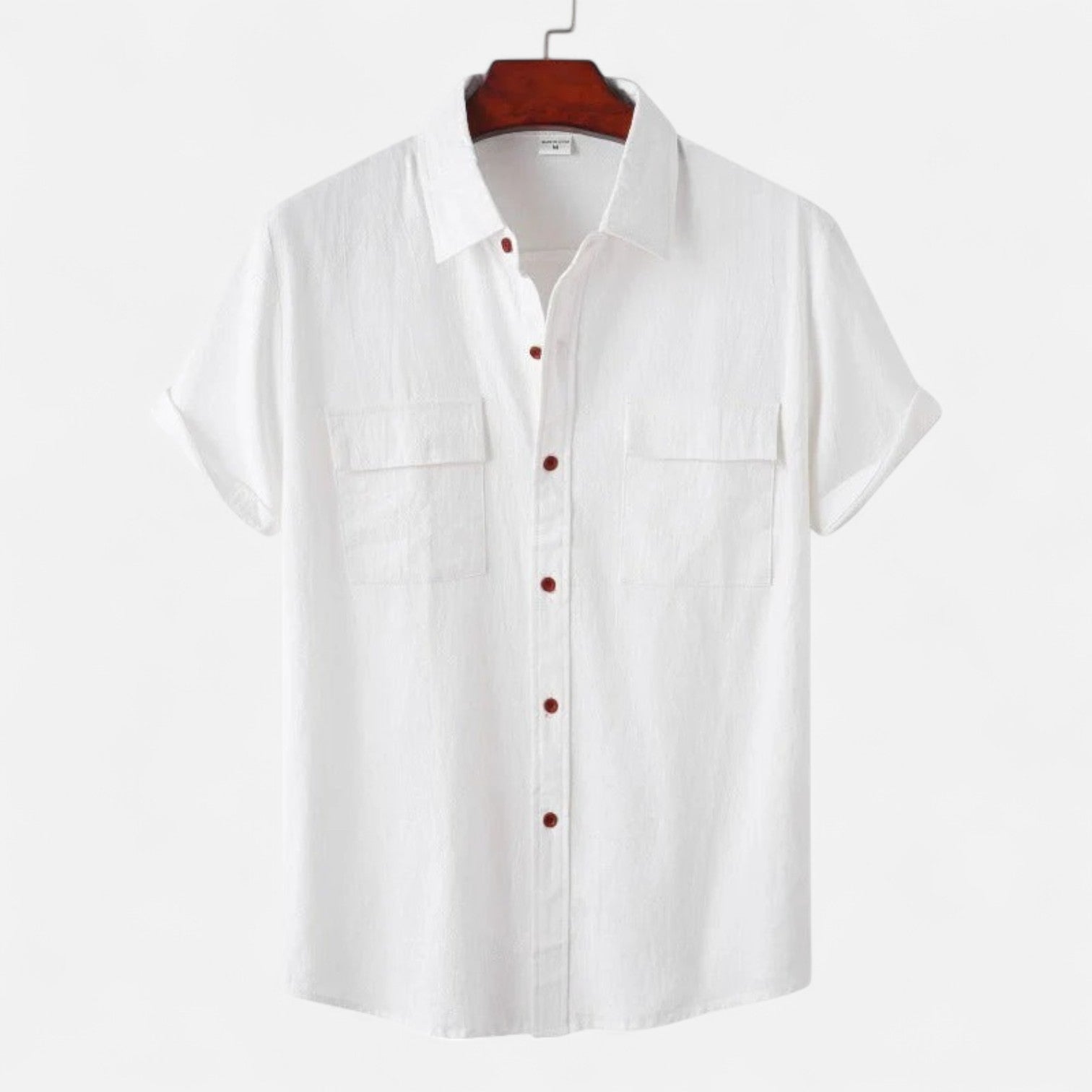 Ancient World | Short Sleeve Linen Shirt for Men – Lightness and Structured Elegance