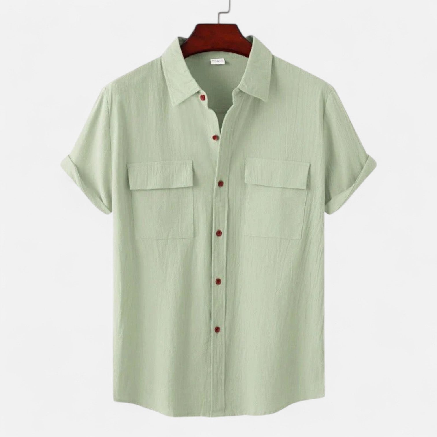 Ancient World | Short Sleeve Linen Shirt for Men – Lightness and Structured Elegance