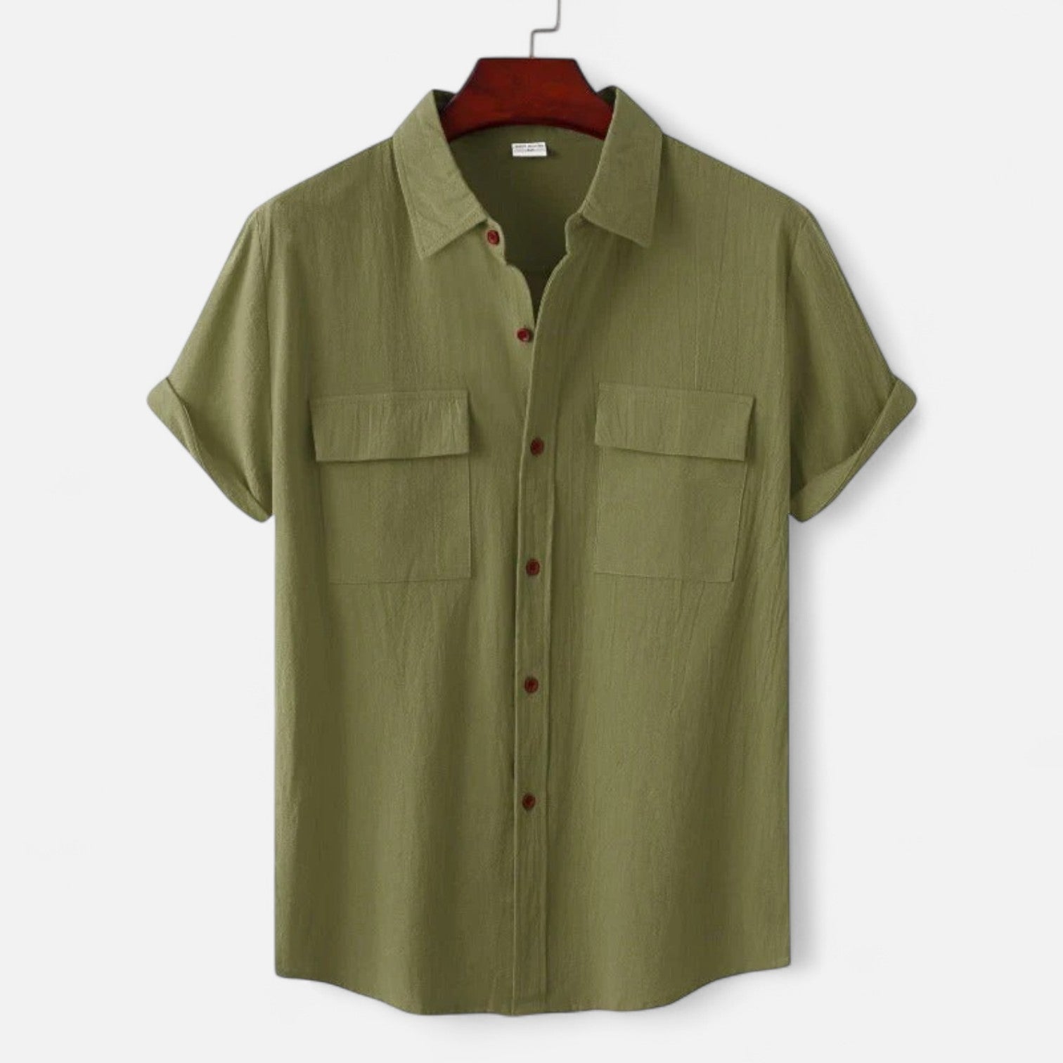 Ancient World | Short Sleeve Linen Shirt for Men – Lightness and Structured Elegance