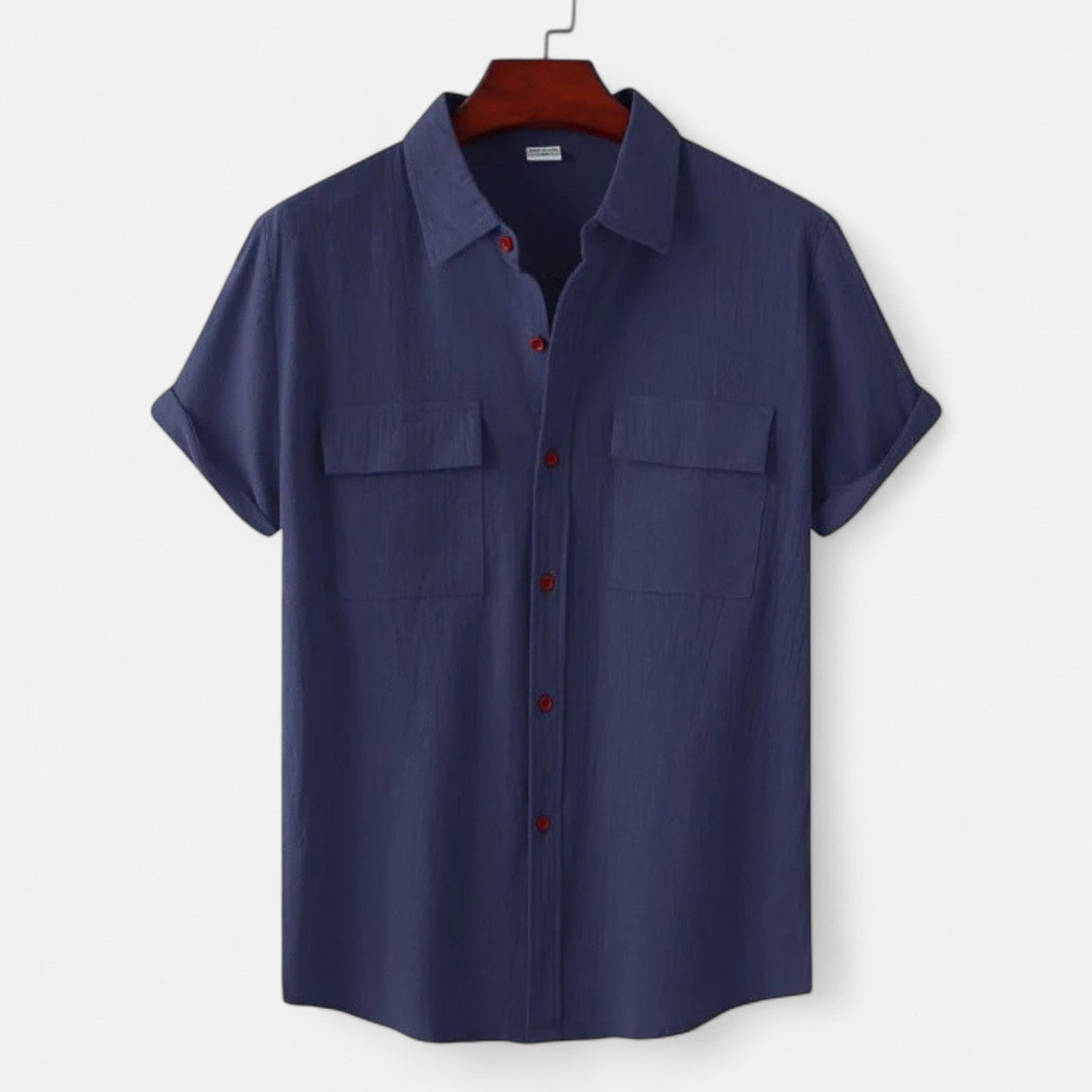 Ancient World | Short Sleeve Linen Shirt for Men – Lightness and Structured Elegance