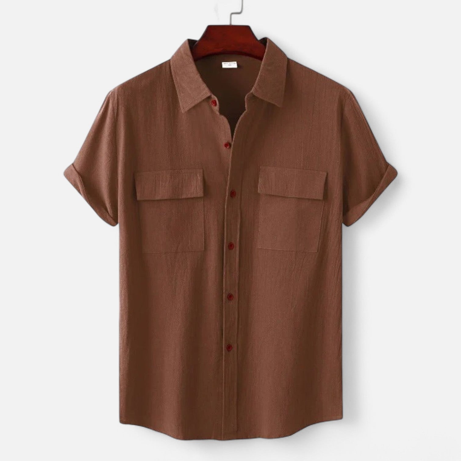 Ancient World | Short Sleeve Linen Shirt for Men – Lightness and Structured Elegance