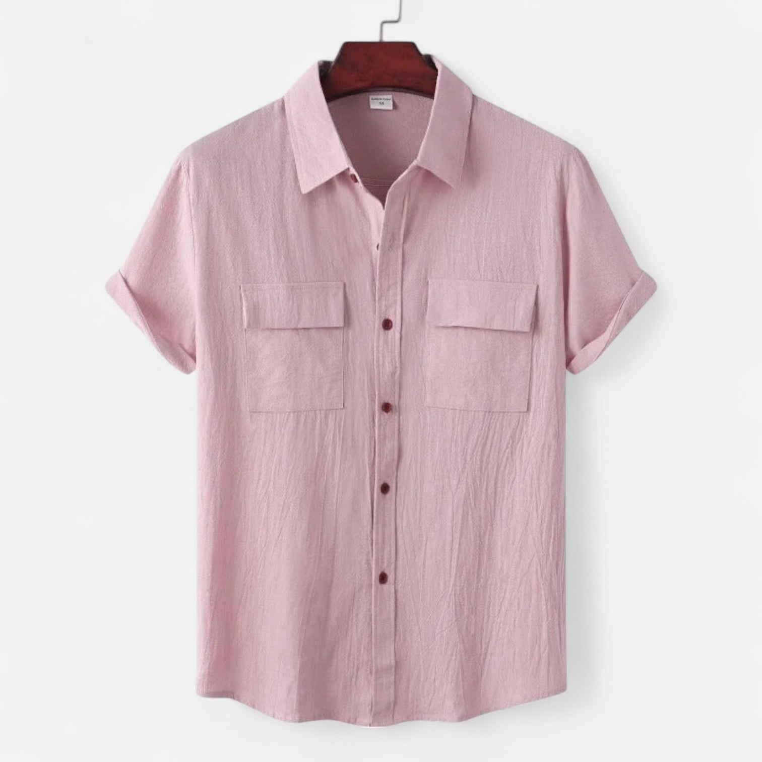 Ancient World | Short Sleeve Linen Shirt for Men – Lightness and Structured Elegance