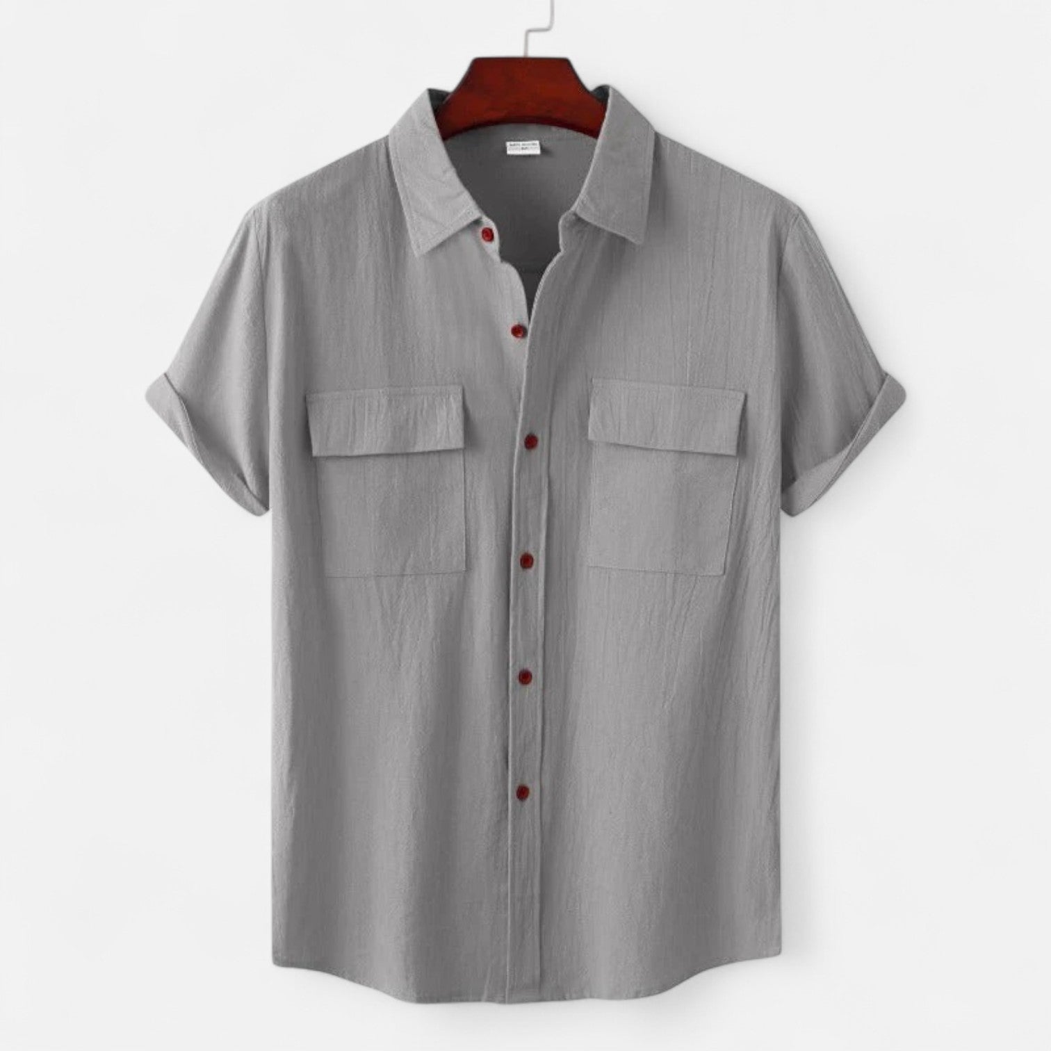 Ancient World | Short Sleeve Linen Shirt for Men – Lightness and Structured Elegance