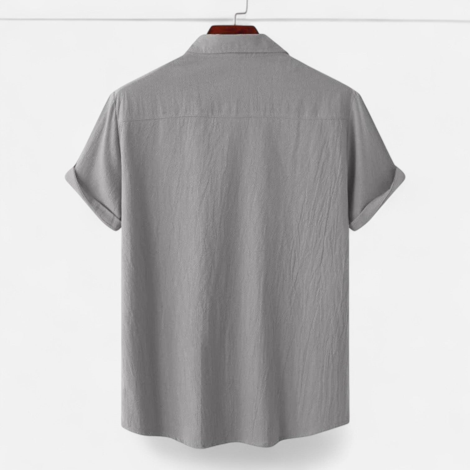 Ancient World | Short Sleeve Linen Shirt for Men – Lightness and Structured Elegance