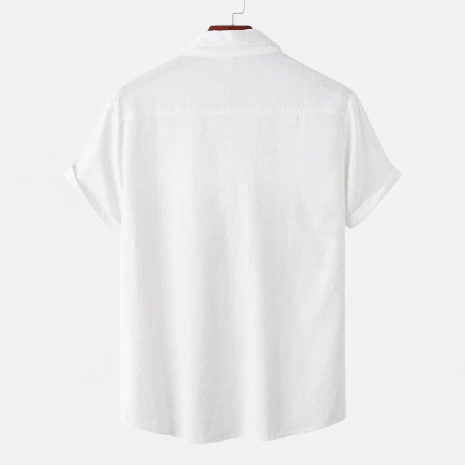 Ancient World | Short Sleeve Linen Shirt for Men – Lightness and Structured Elegance