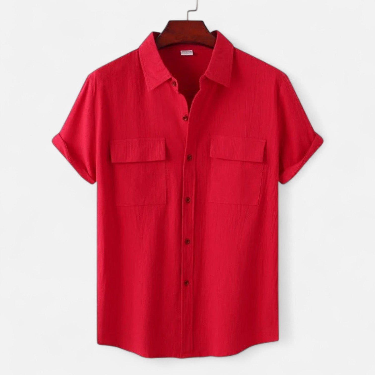Ancient World | Short Sleeve Linen Shirt for Men – Lightness and Structured Elegance