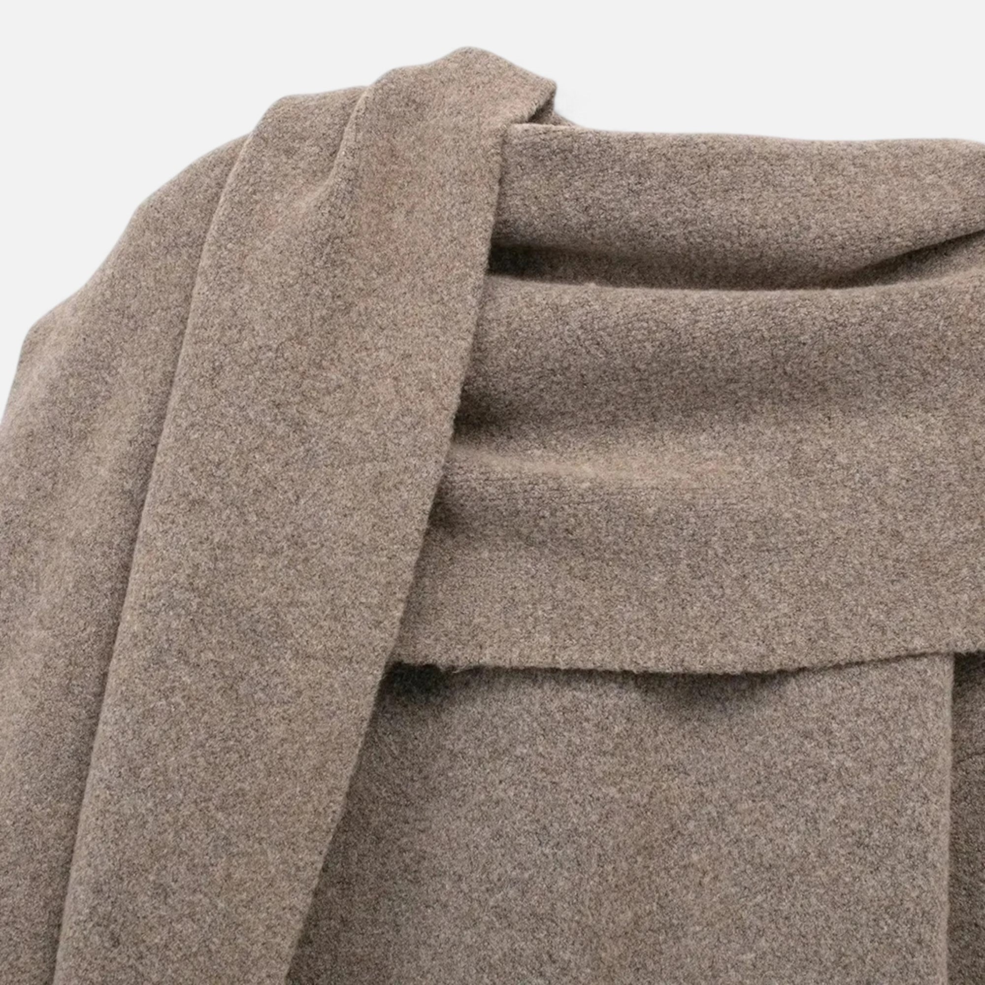 Ancienne Monde | Cardigan Femme Col Écharpe Élégant
