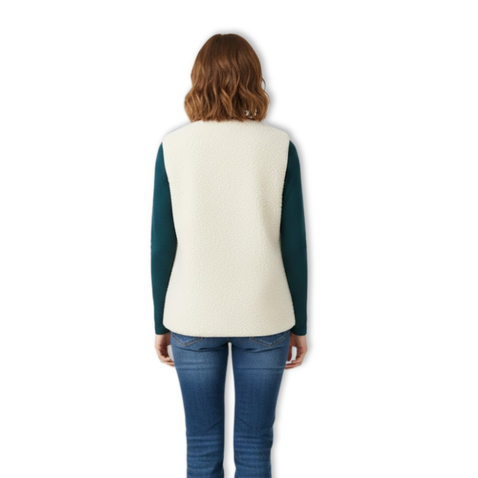 Women's Sleeveless Teddy Fleece Vest Outerwear