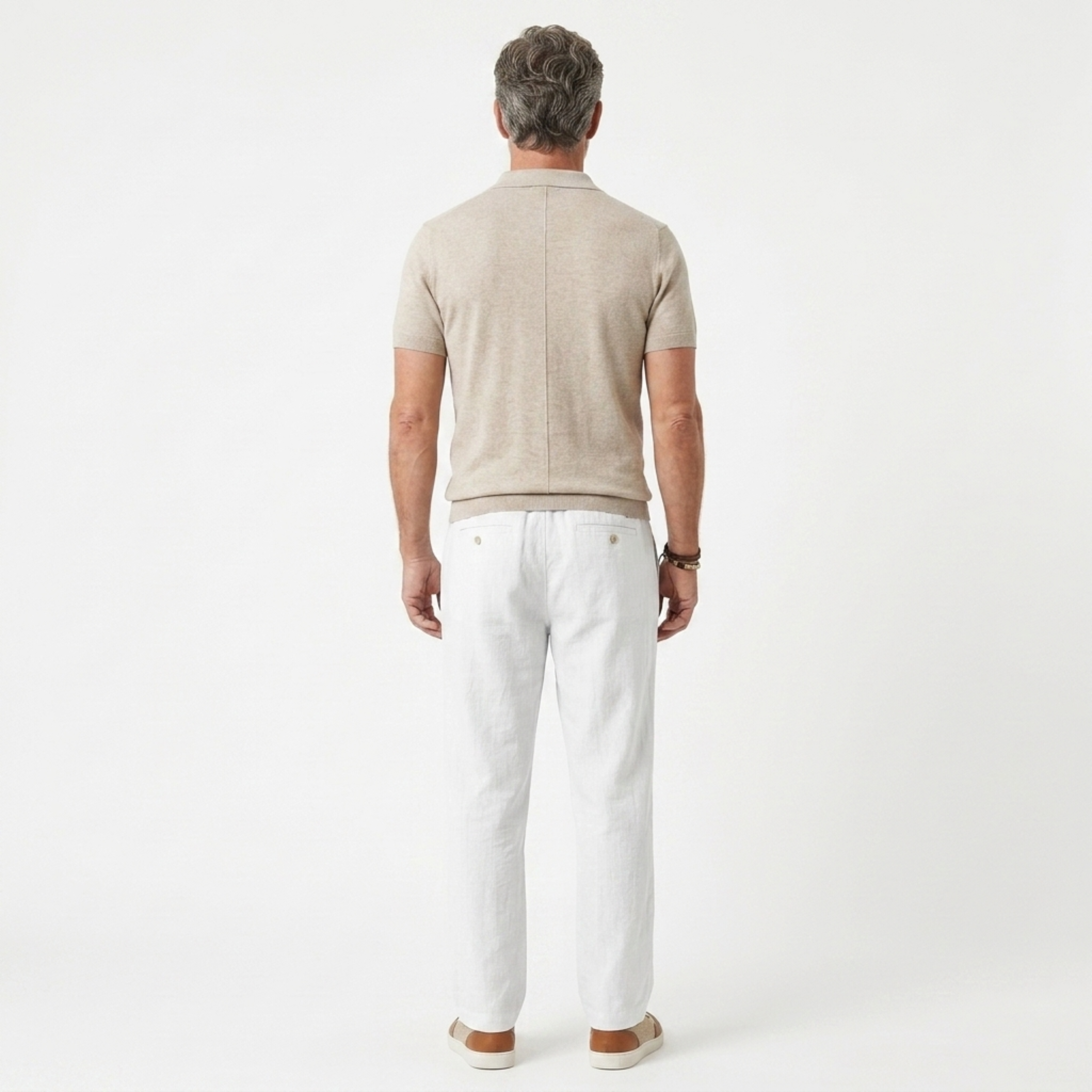 Pantaloni uomo in cotone taglio dritto — viaggio e quotidiano
