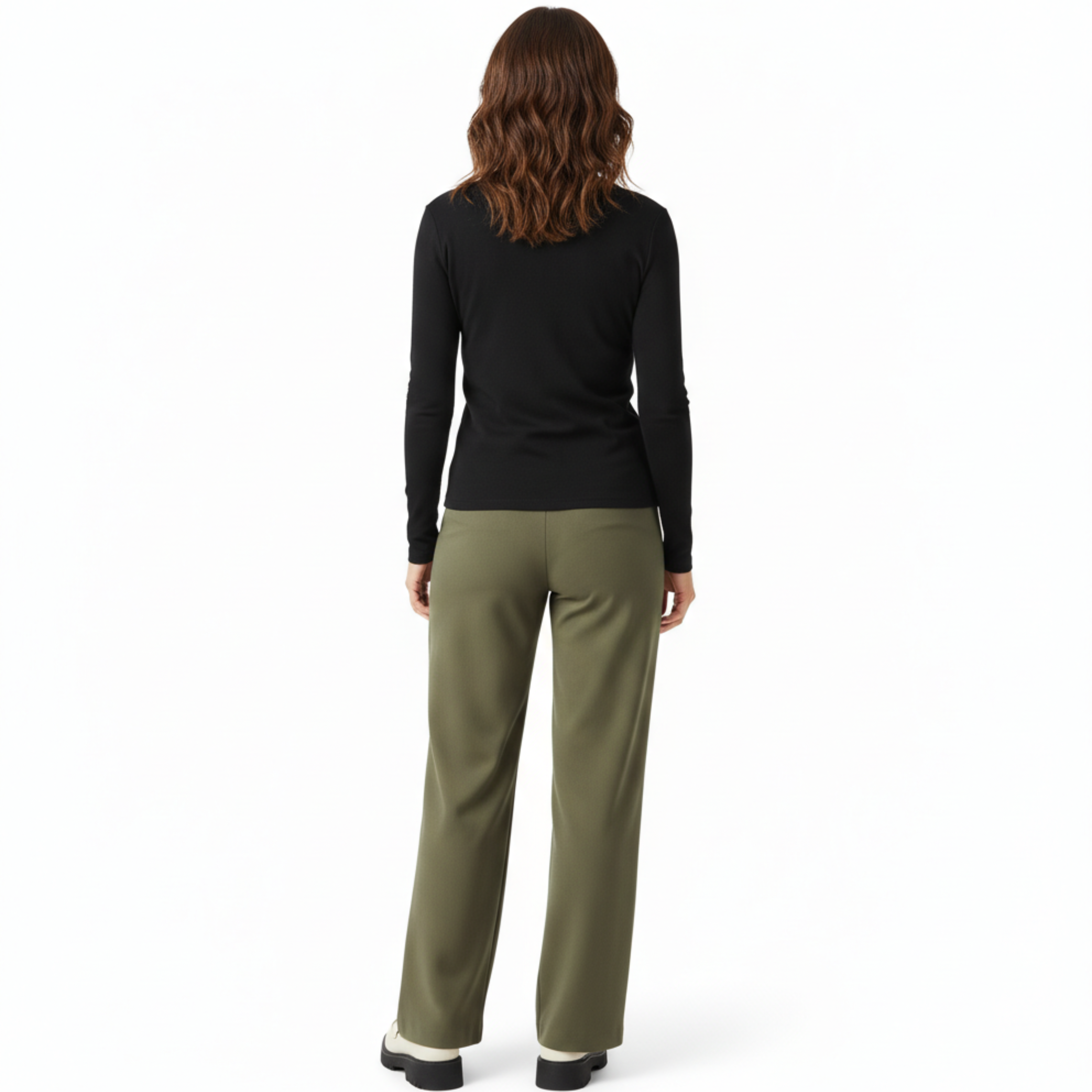 V-Neck Knit Cardigan with Lace Trim and Buttons for Women