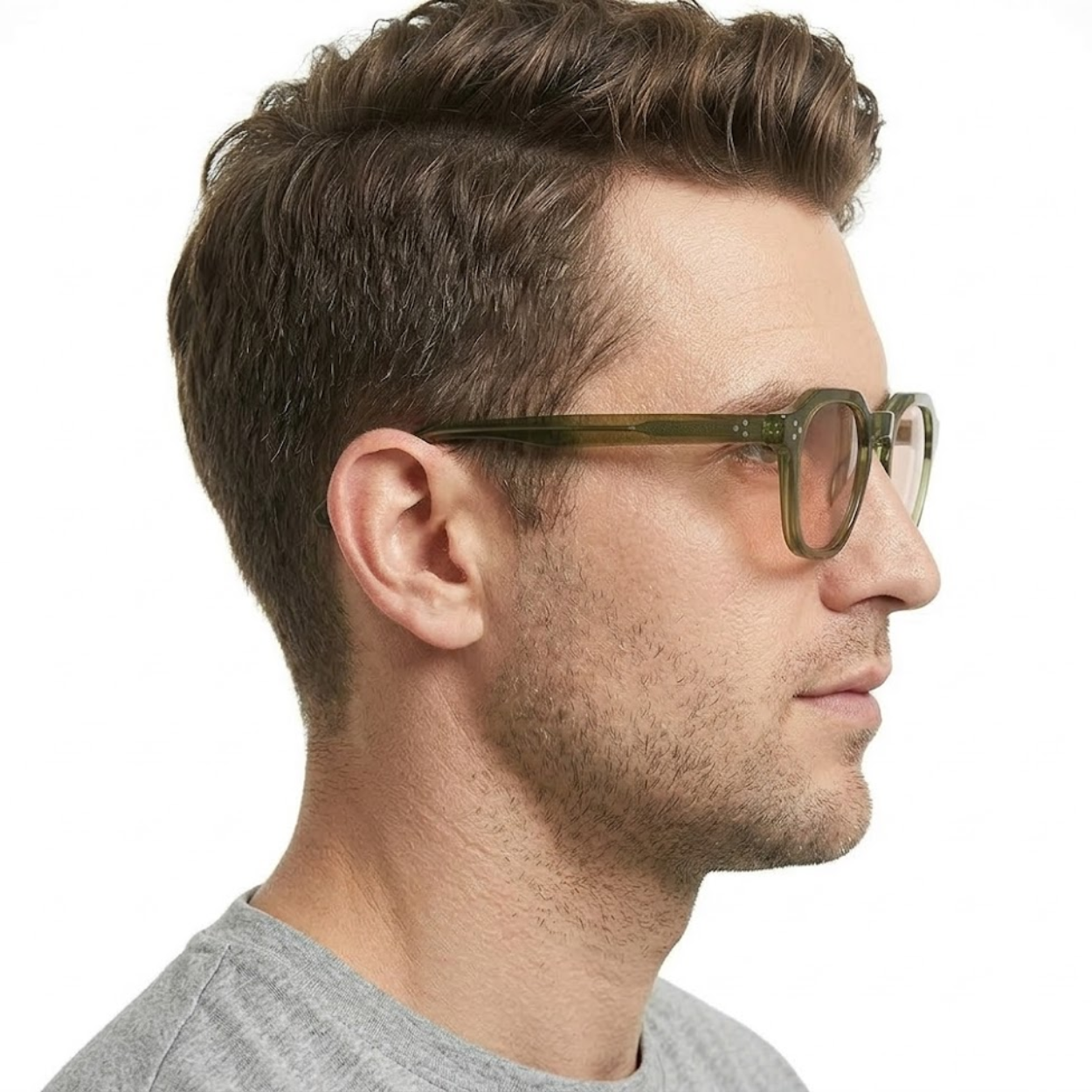 Gafas de Sol Polarizadas TR90 Cuadradas UV400 Montura Gruesa Hombre Mujer