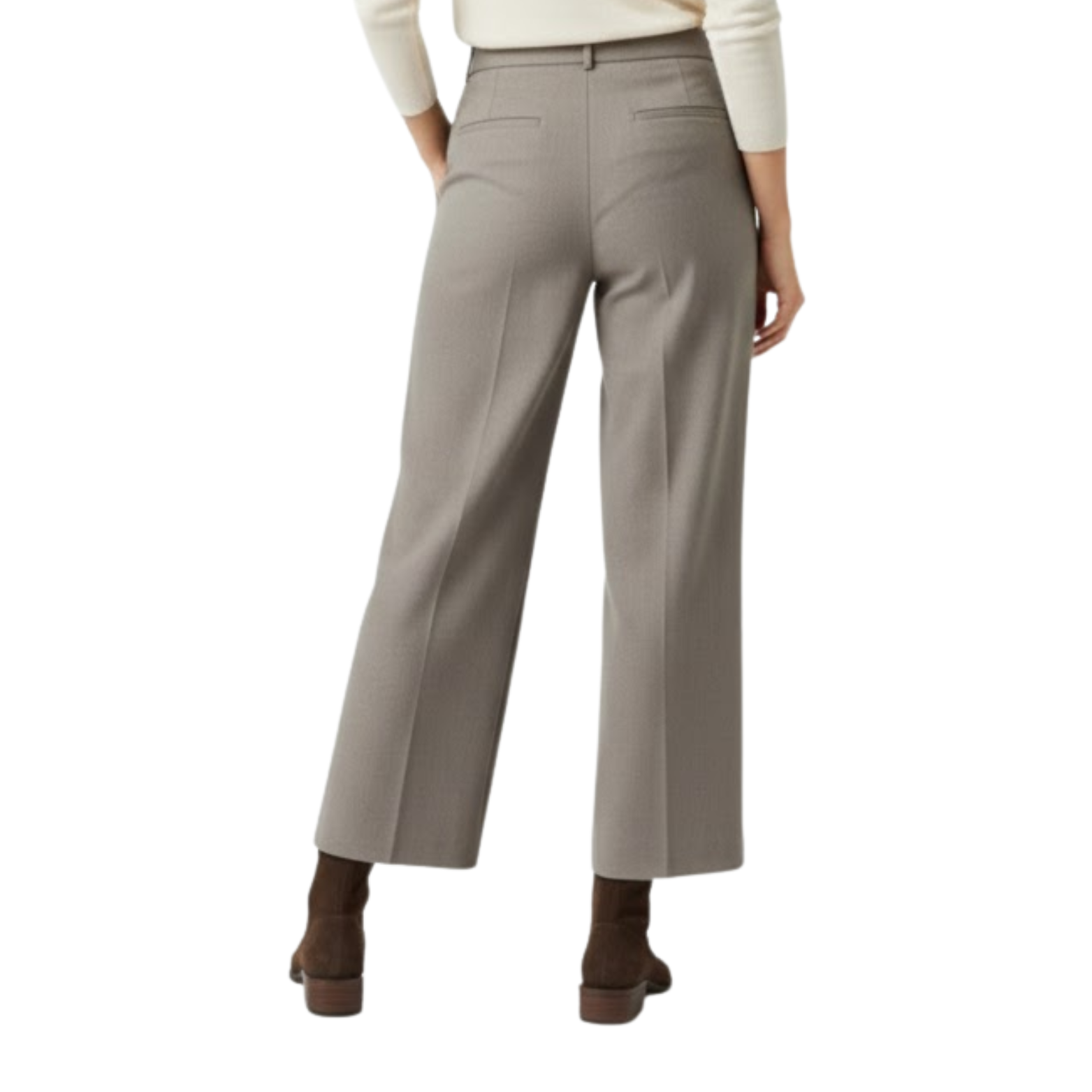 Botins Mulher Tamanho Grande com Biqueira Apontada e Corte Elegante