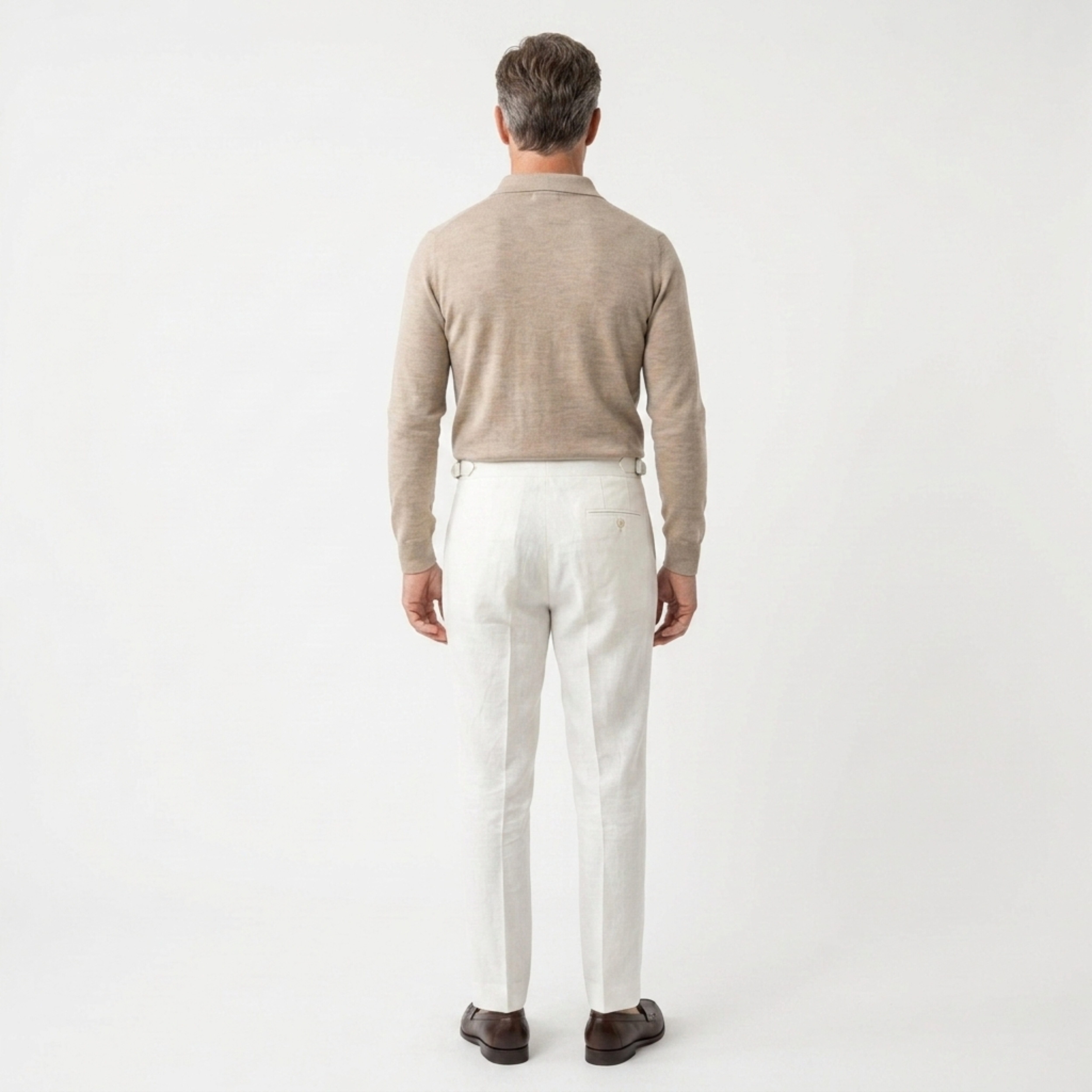 Men's dress pants — 100% linen — double pleat — formal ceremonies