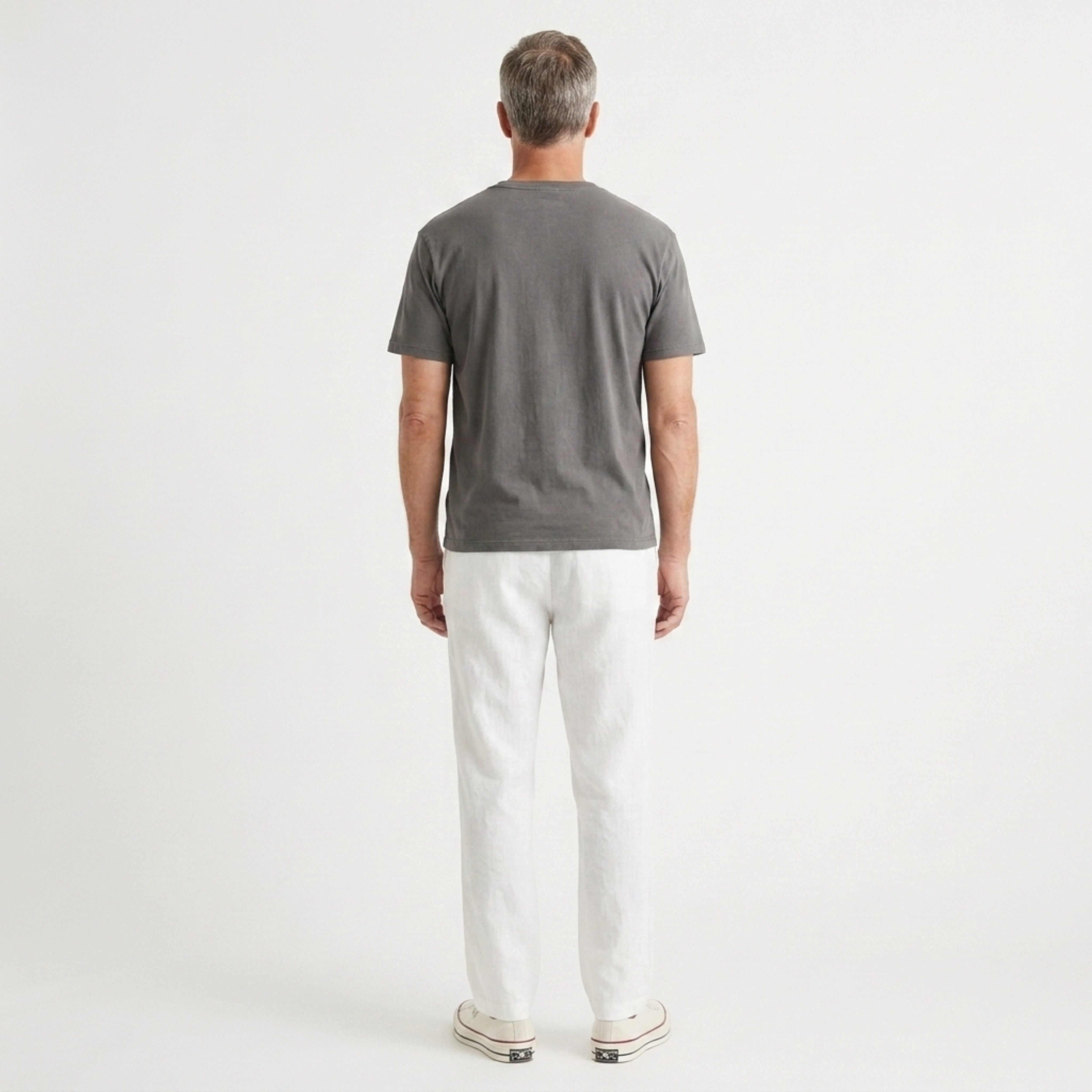 Men's wide linen pants — cotton blend — vacation and summer