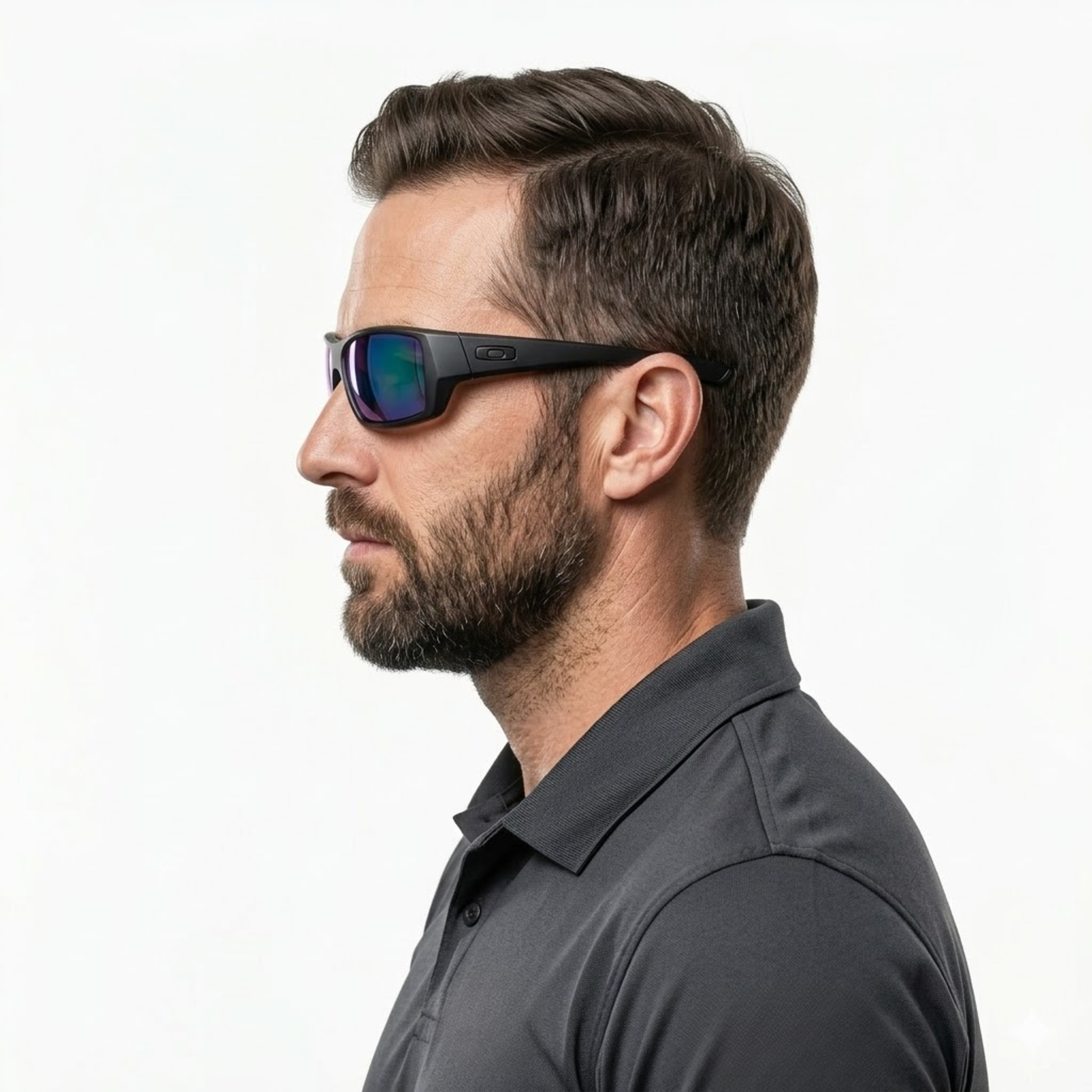 Gafas de sol deportivas envolventes con montura de policarbonato y protección UV