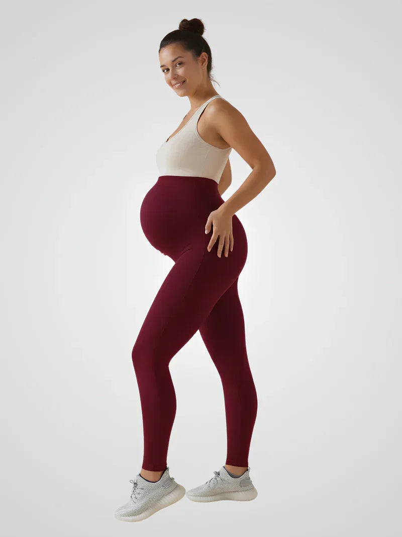 Legginsy do jogi dla kobiet w ciąży z wysokim stanem