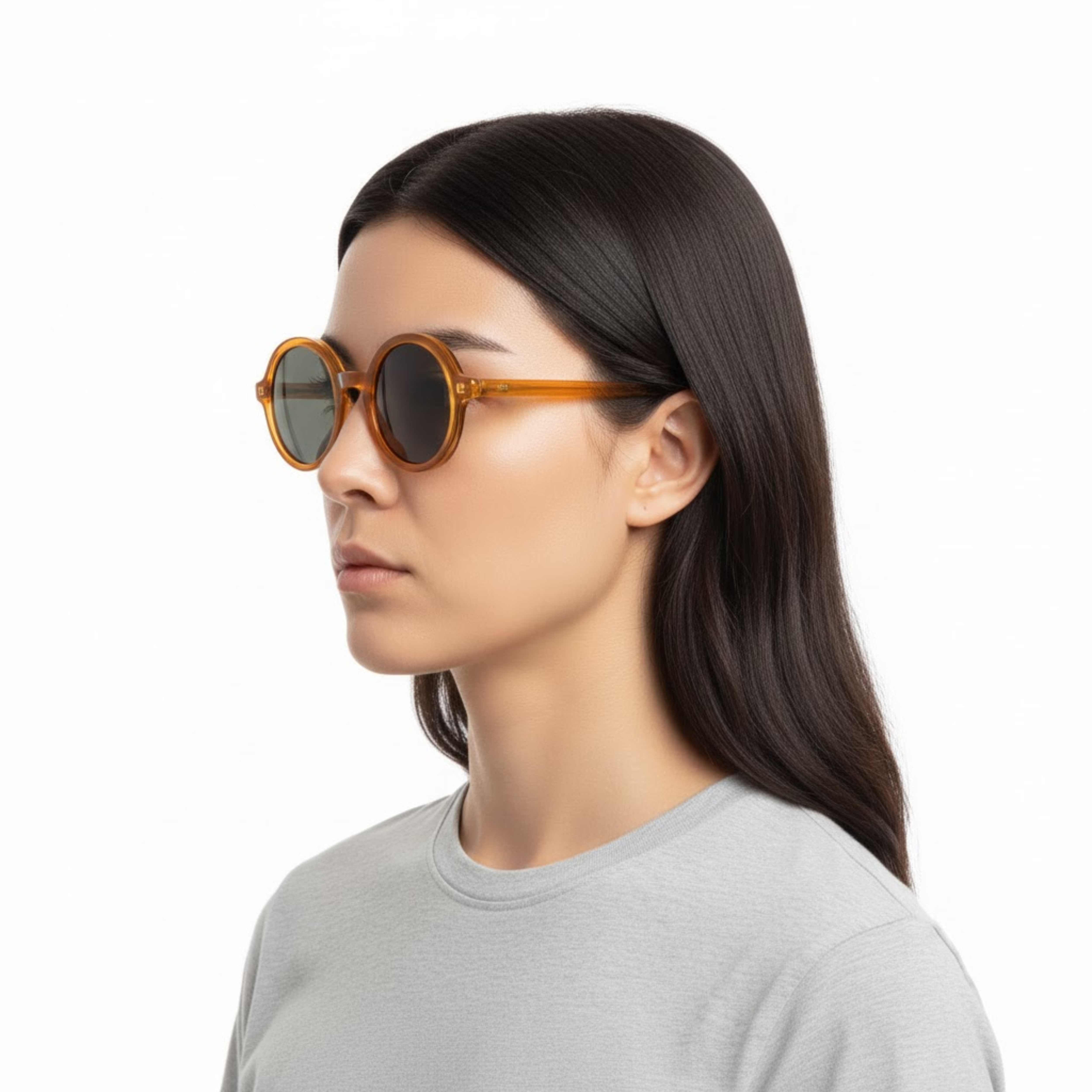 Lunettes de soleil rondes rétro avec verres polarisés TAC et protection UV400