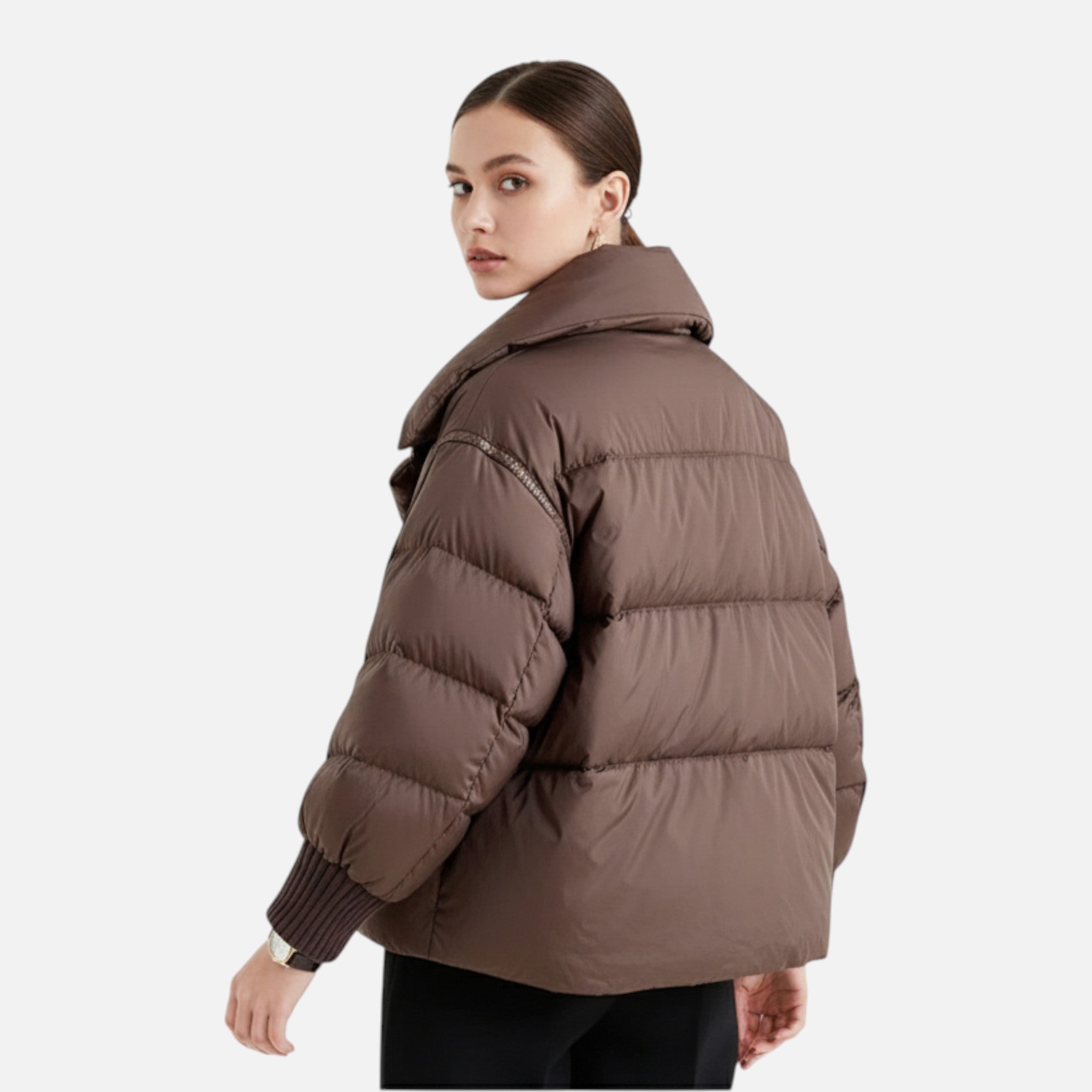 Ancienne Monde | Chaqueta acolchada para mujer 90% plumón con mangas desmontables