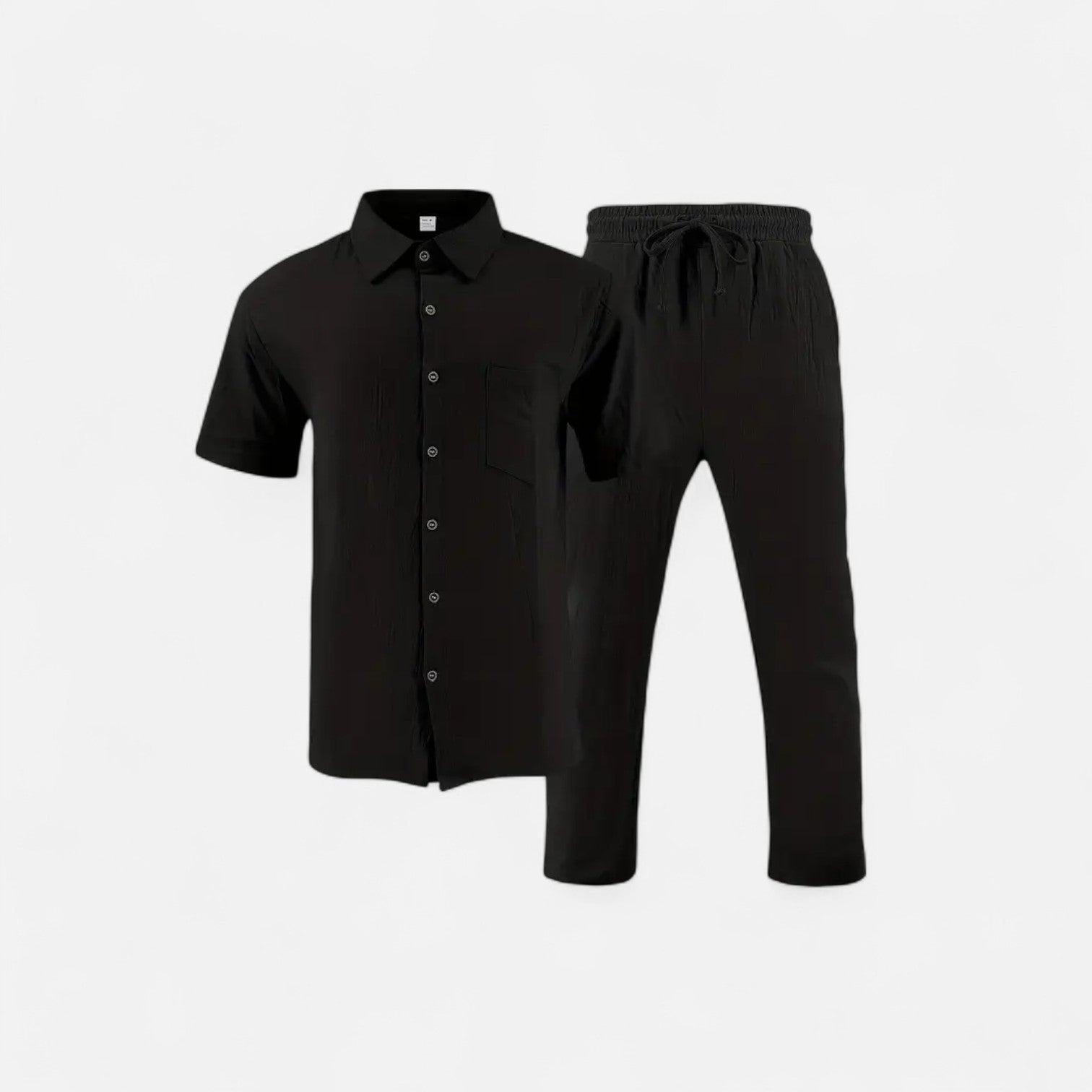 Ancienne Monde | Ensemble Chemise & Pantalon Vintage pour Homme – Style Héritage