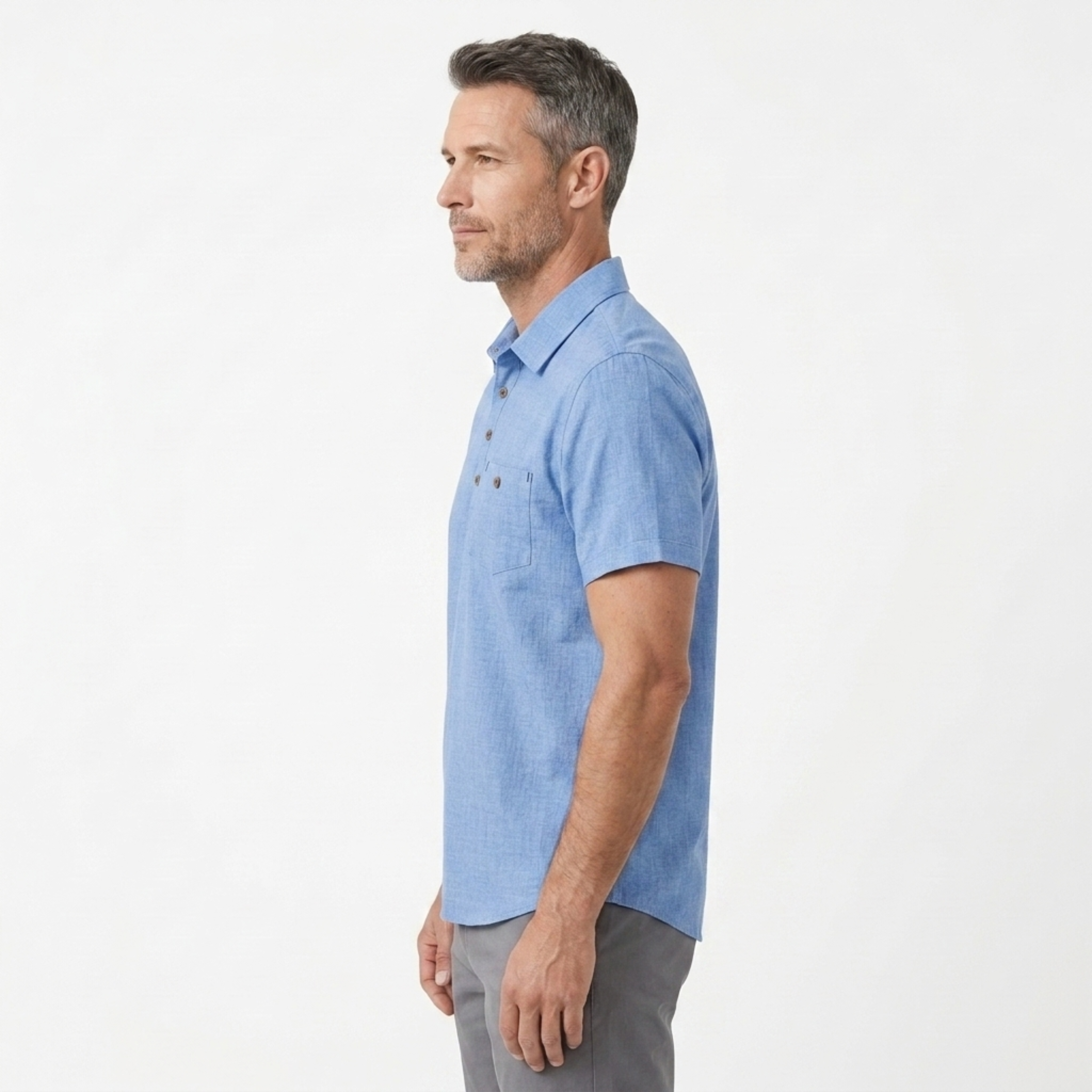 Men's Slim Fit Polo with Chest Pocket — Office & Leisure