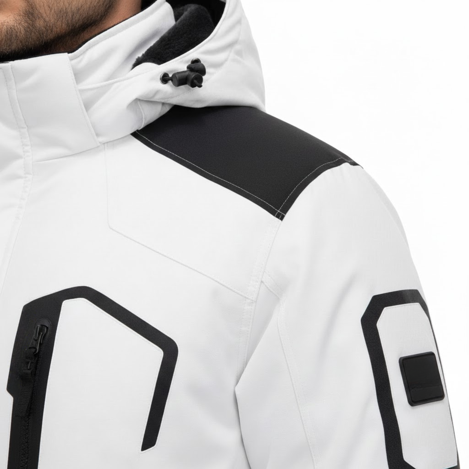 Casaco de Ski Impermeável e Quente para Homem em Polar Grosso