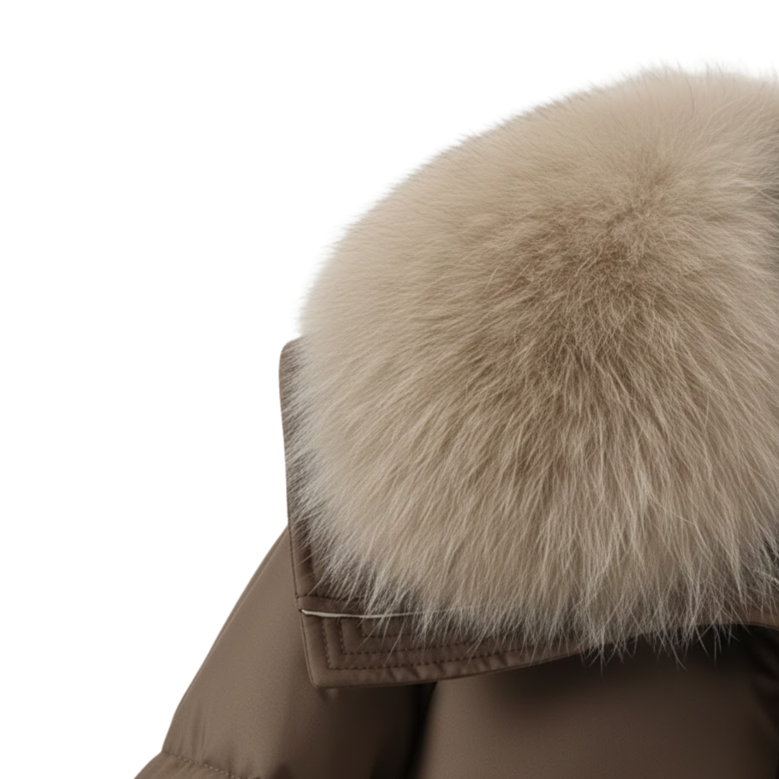 Women's Thick Quilted Cotton Winter Jacket with Faux Fur Collar – Warm Parka