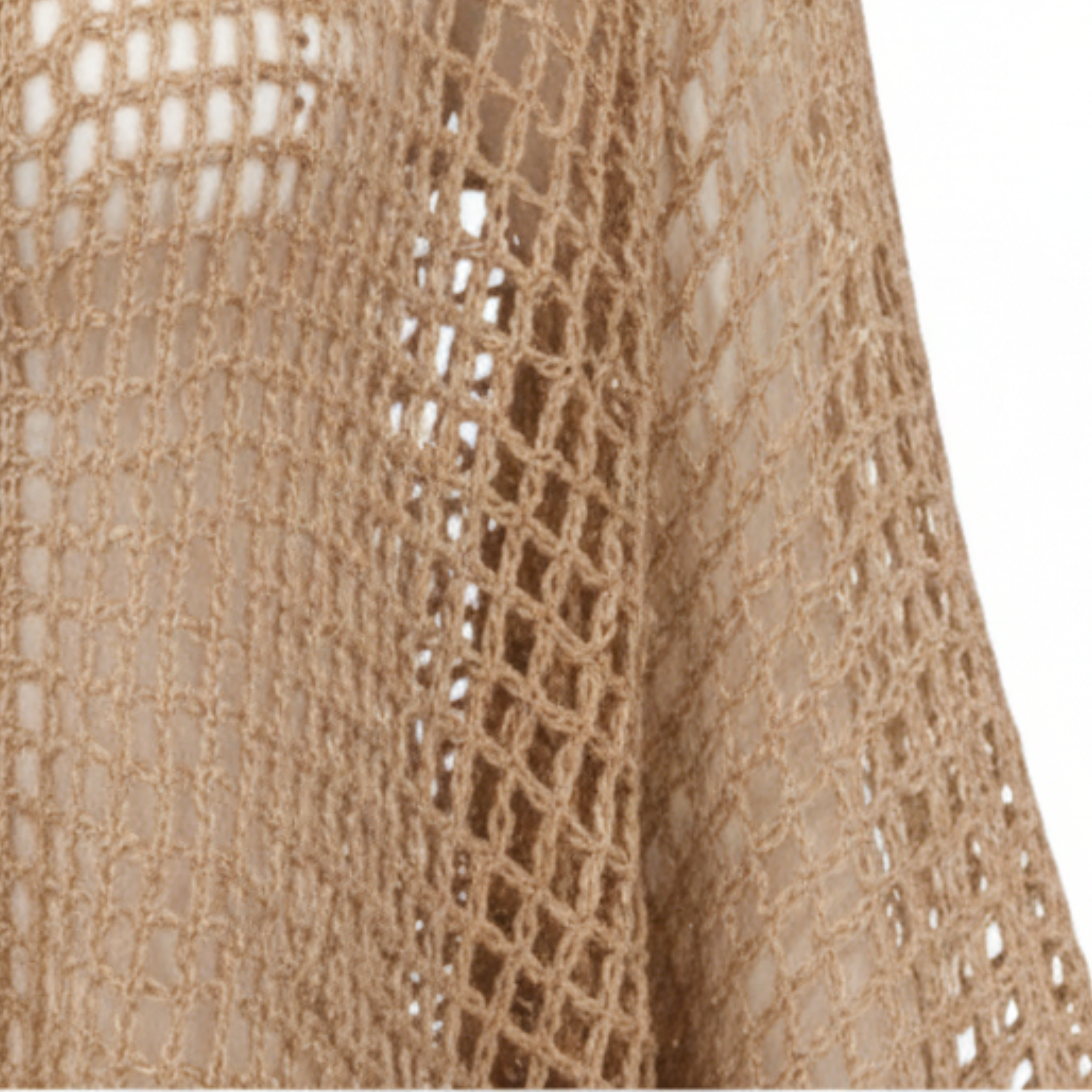 Chaleco de crochet calado para mujer, cárdigan de playa y cubrebaños