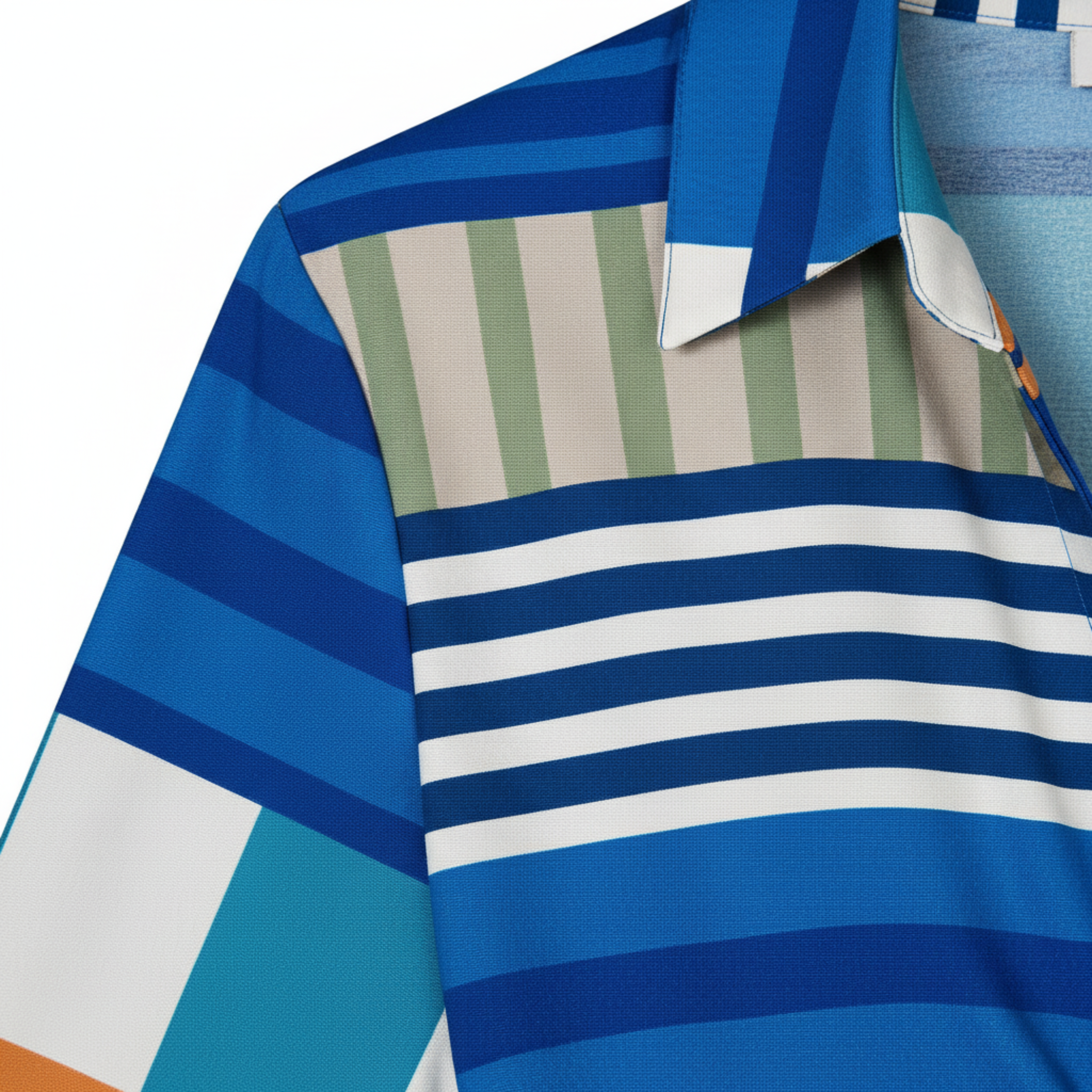 Robe Midi Envelope para Mulher com Estampa Artística e Gola de Camisa